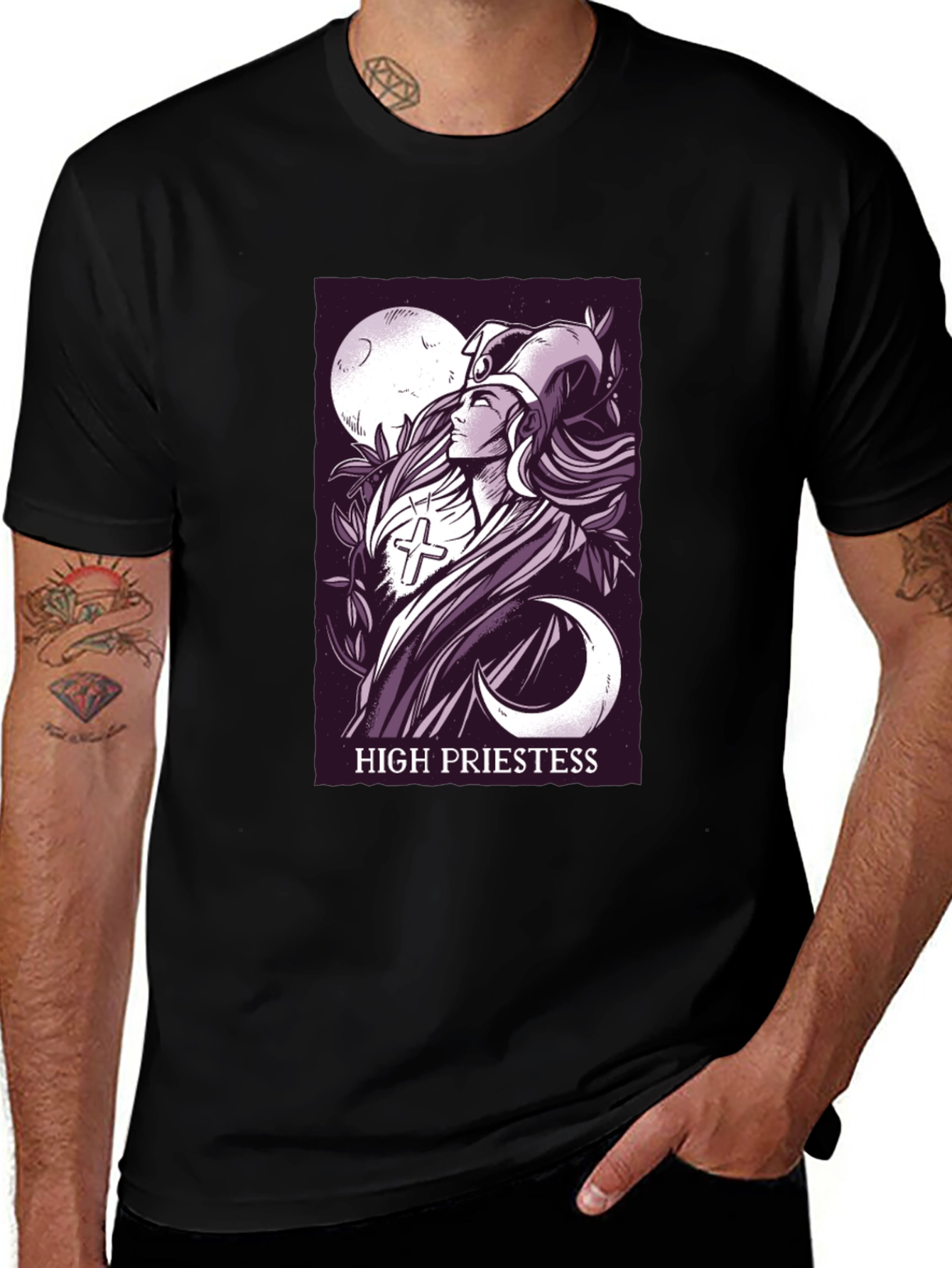 High Priestess Tarot Card T-Shirt