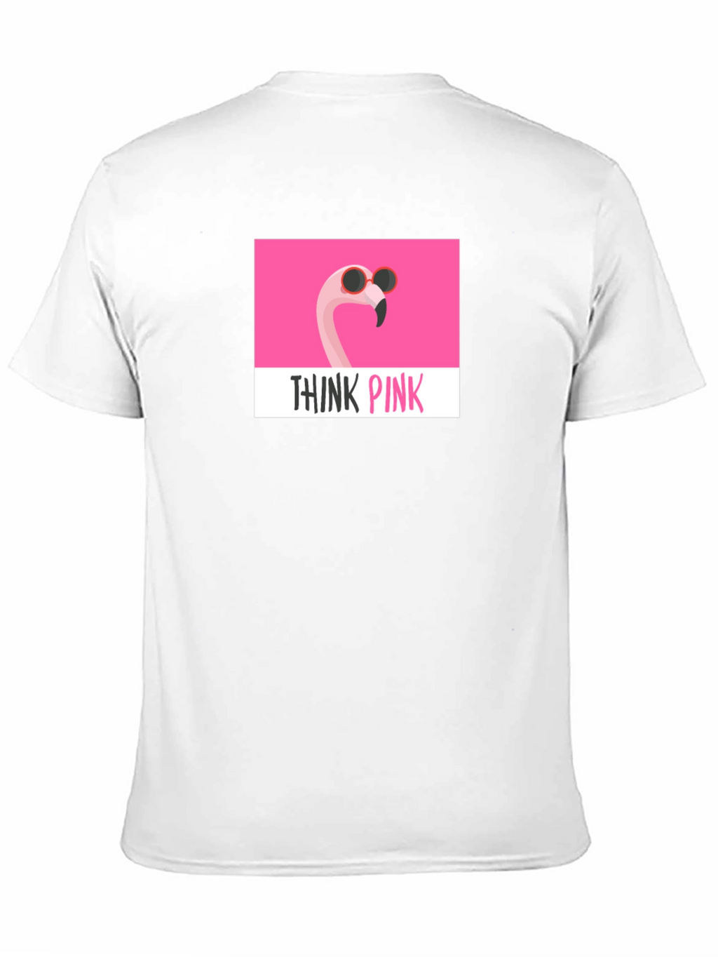 Think Pink Flamingo T-Shirt - Stylish Graphic Tee
