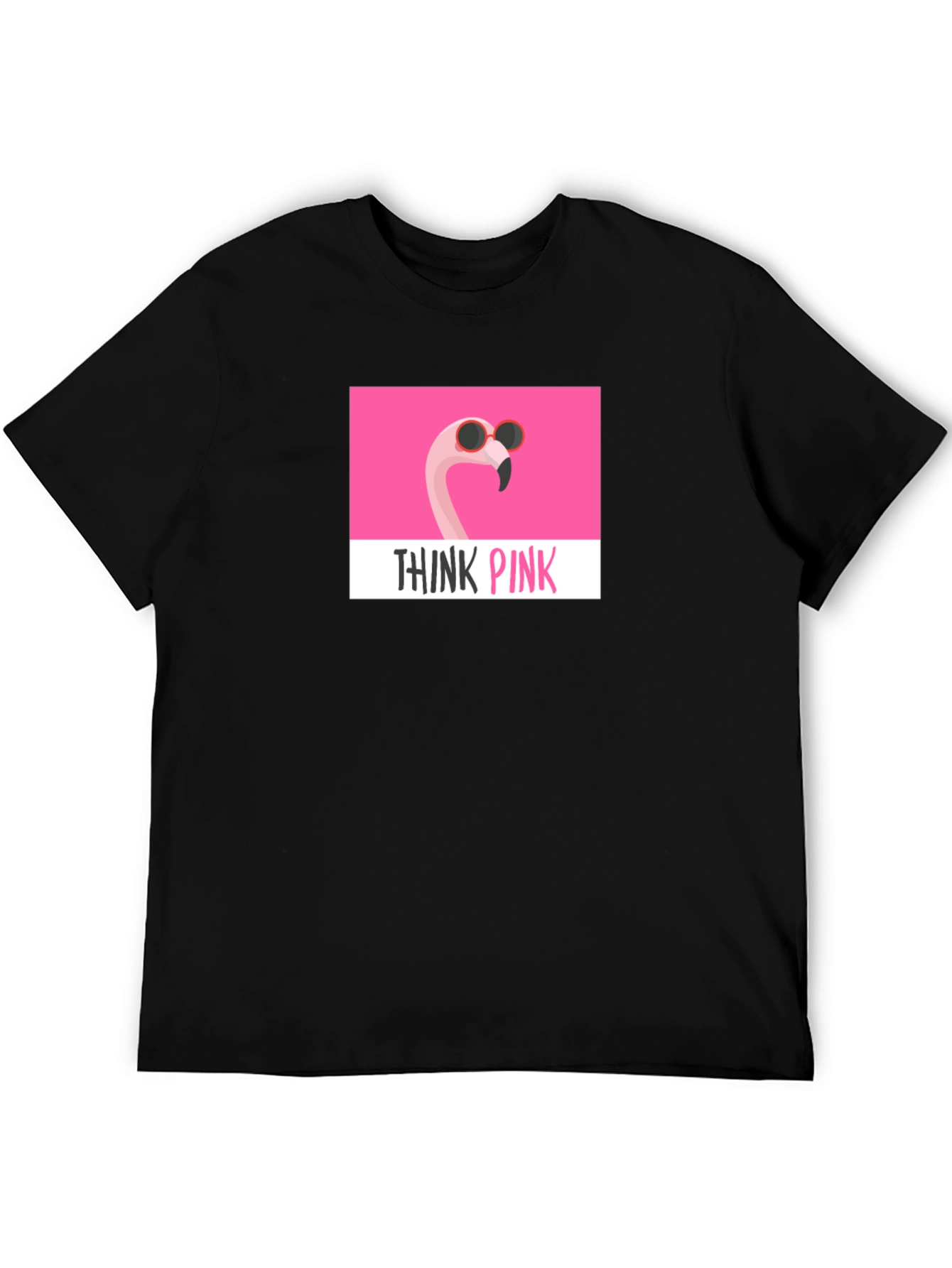 Think Pink Flamingo T-Shirt - Stylish Graphic Tee