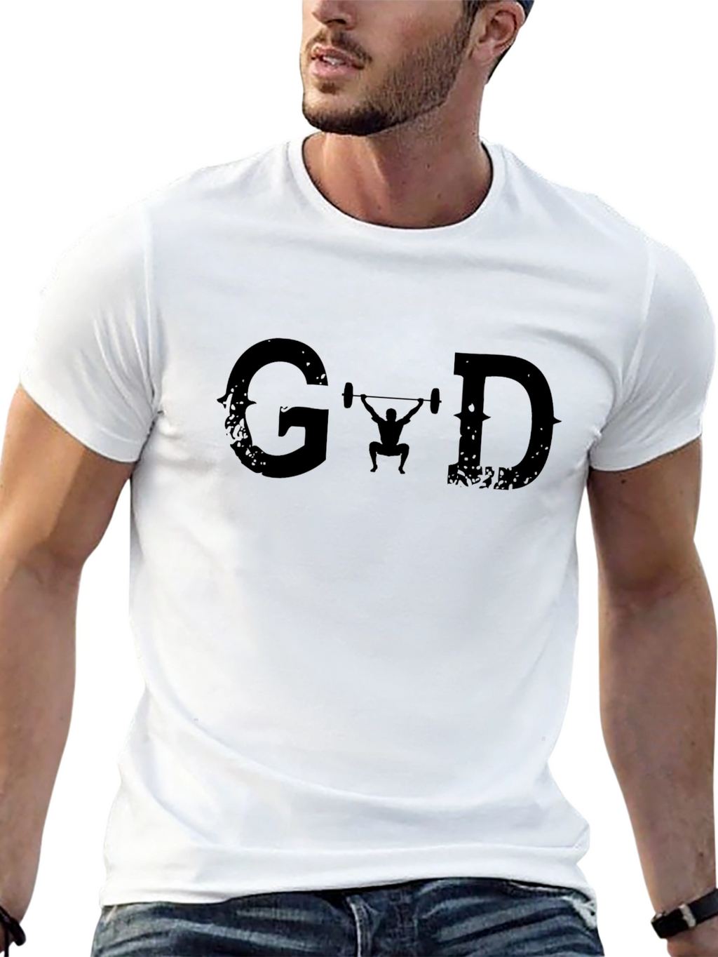 Graphic Print Mens T-Shirt - Gym & Weightlifting