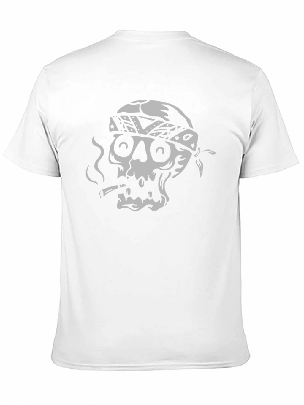 Skull Bandana Graphic Tee - Rocker Style