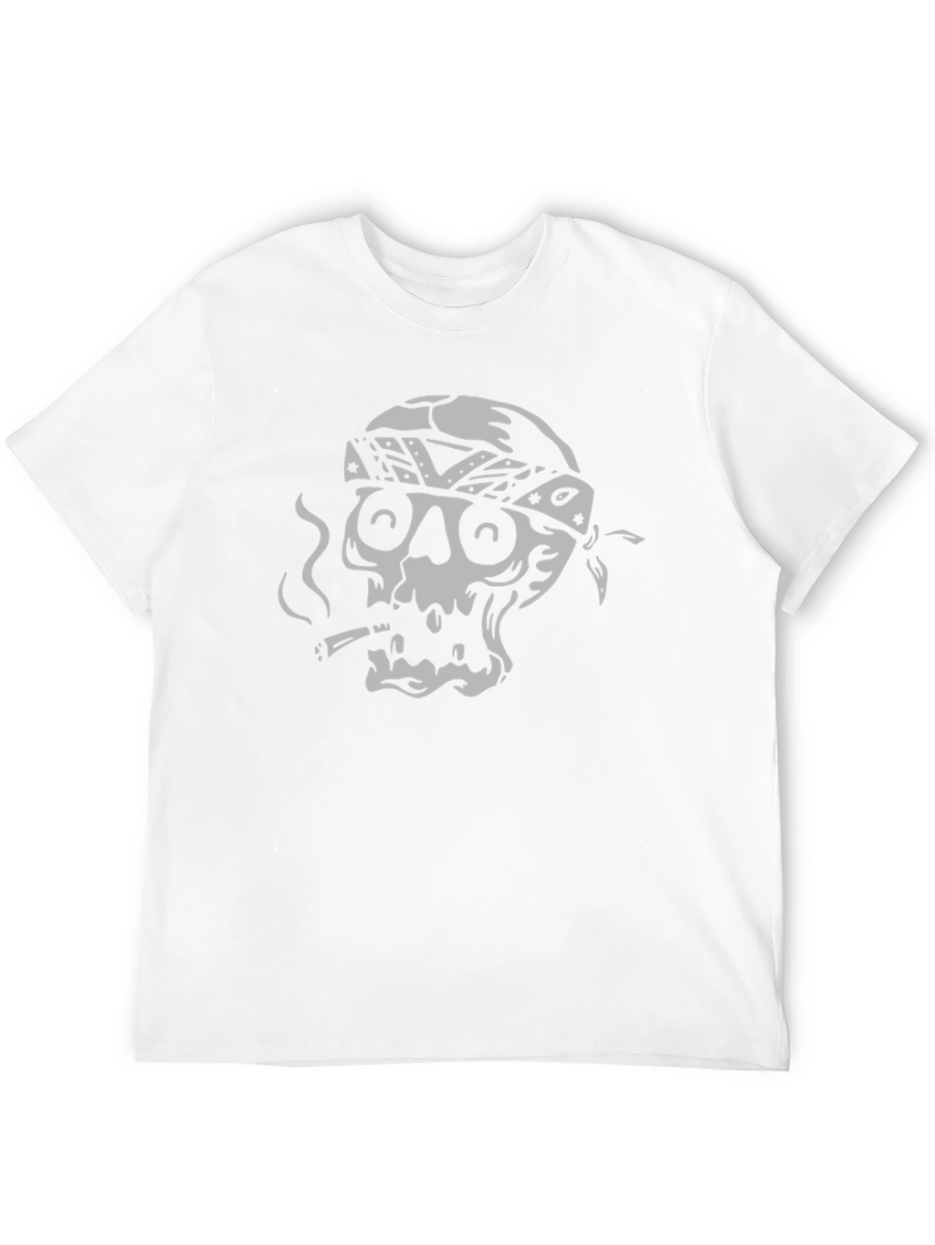 Skull Bandana Graphic Tee - Rocker Style