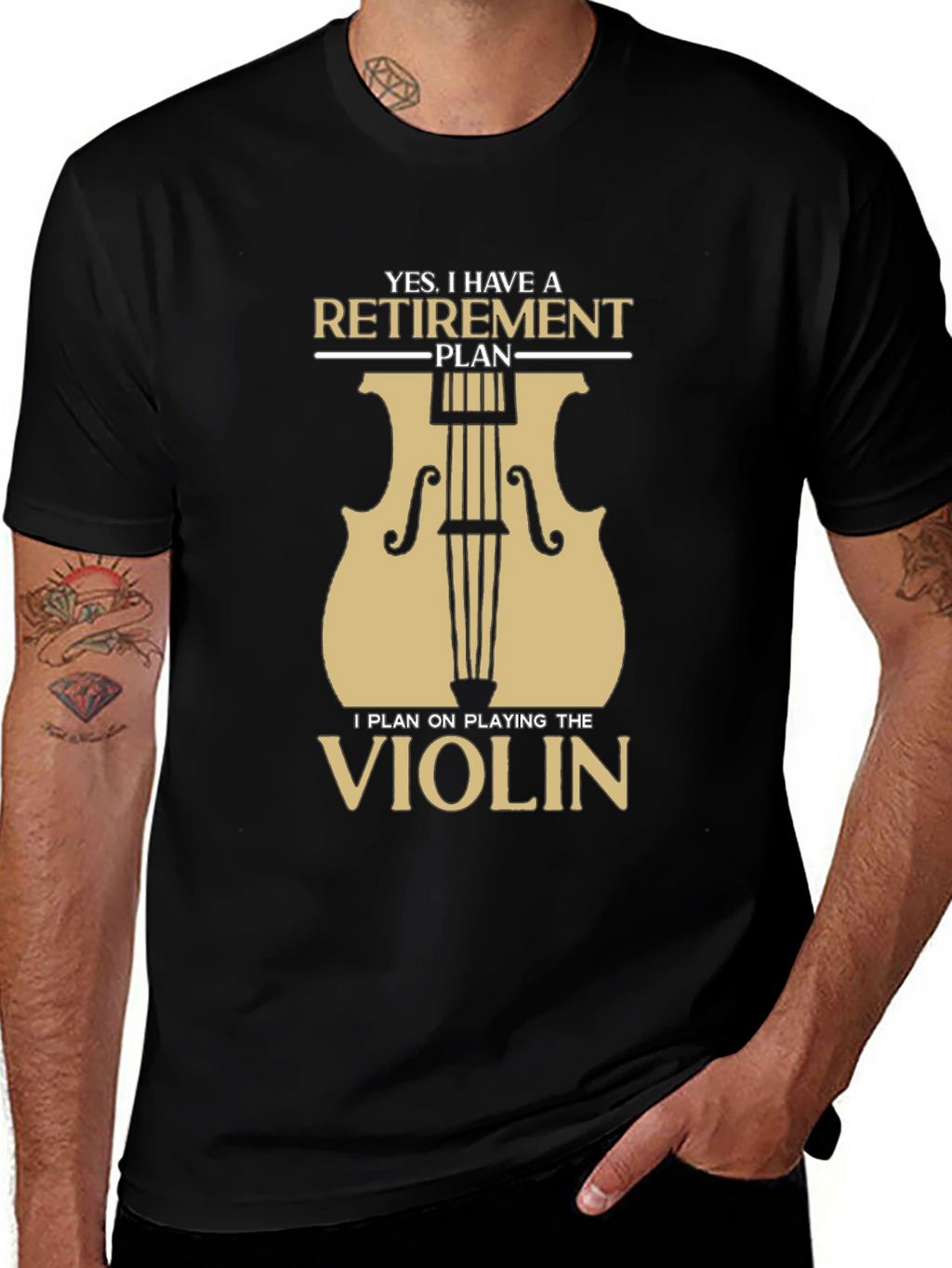 Retirement Violinist T-Shirt - Musician Gift