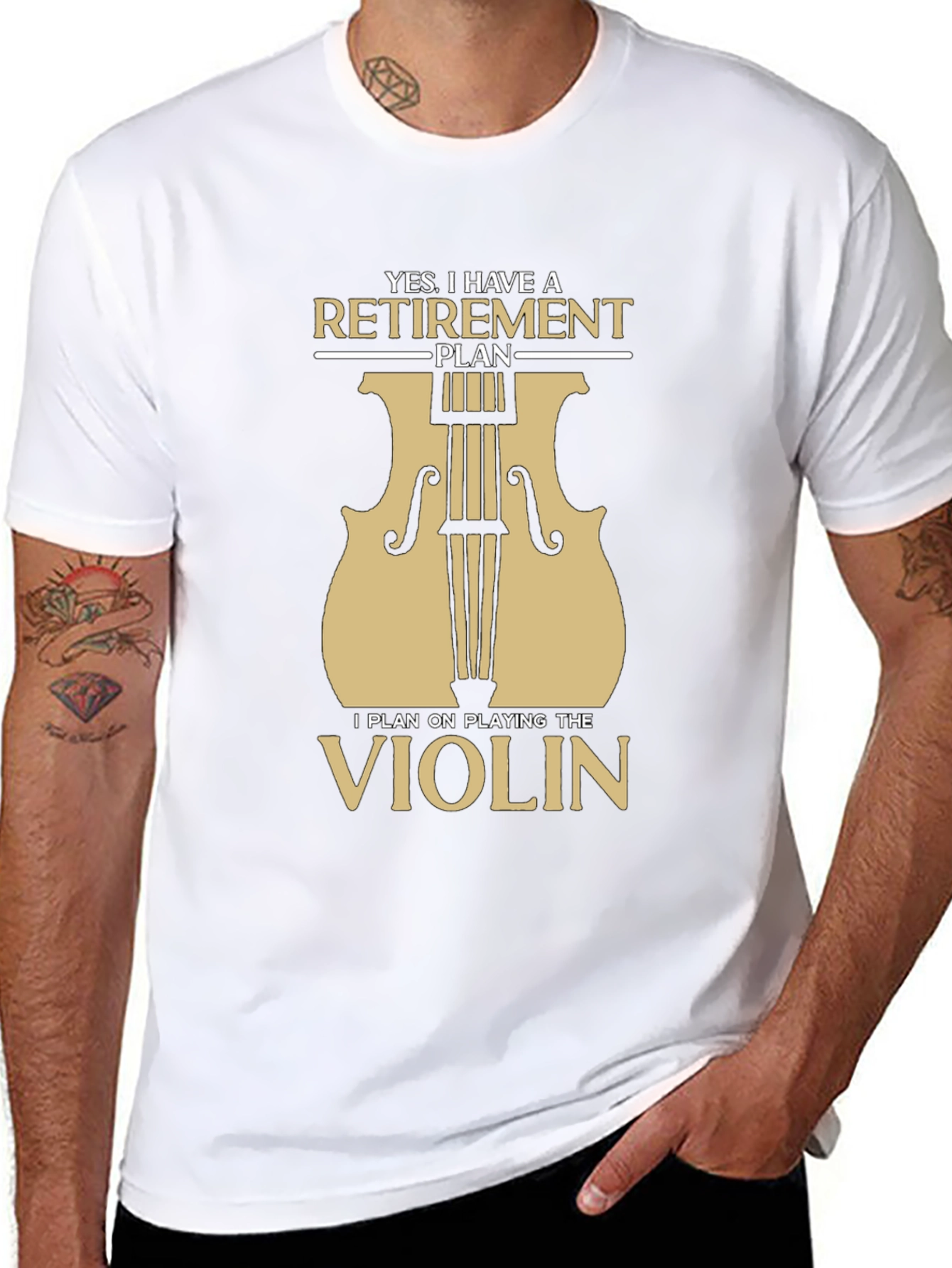 Retirement Violinist T-Shirt - Musician Gift