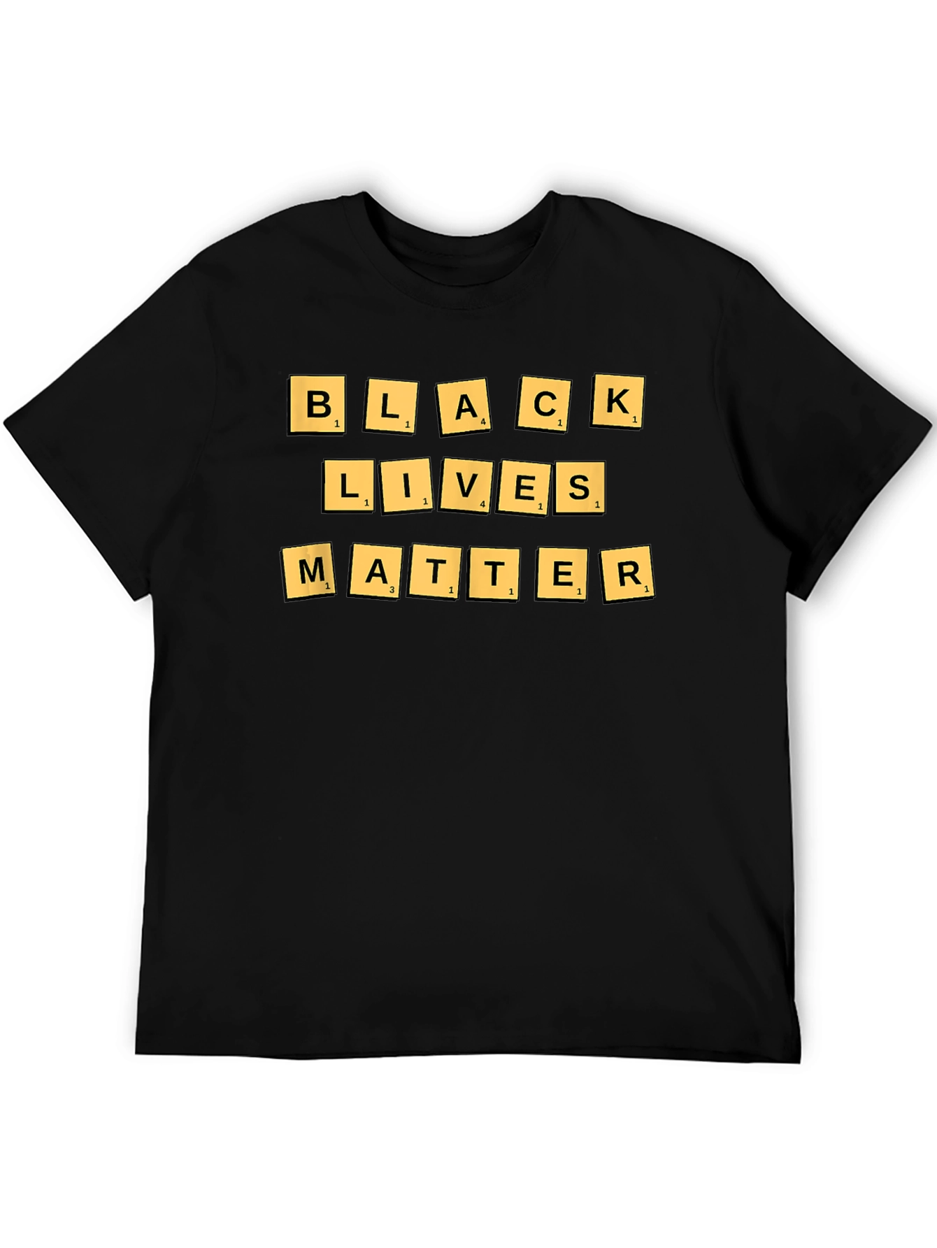 Black Lives Matter T-Shirt - BLM Scrabble Design