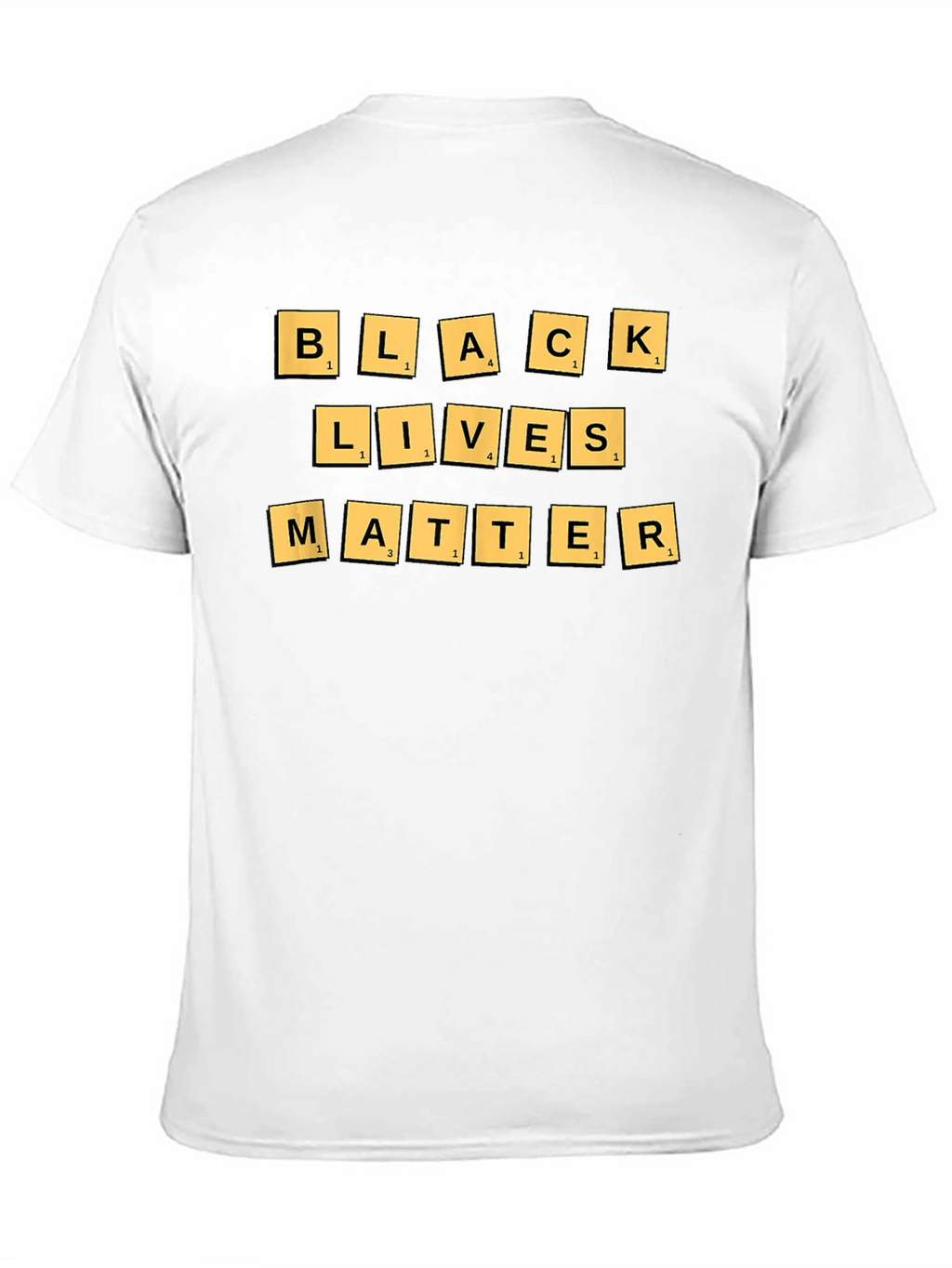 Black Lives Matter T-Shirt - BLM Scrabble Design