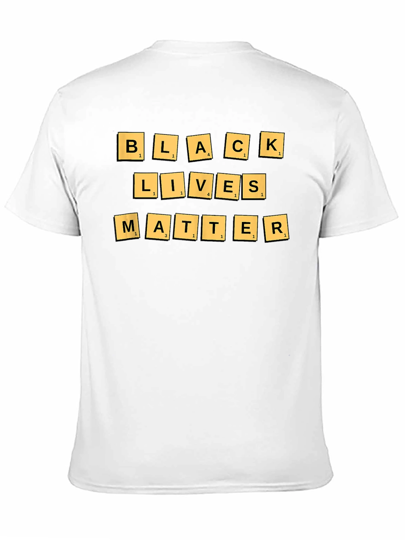 Black Lives Matter T-Shirt - BLM Scrabble Design