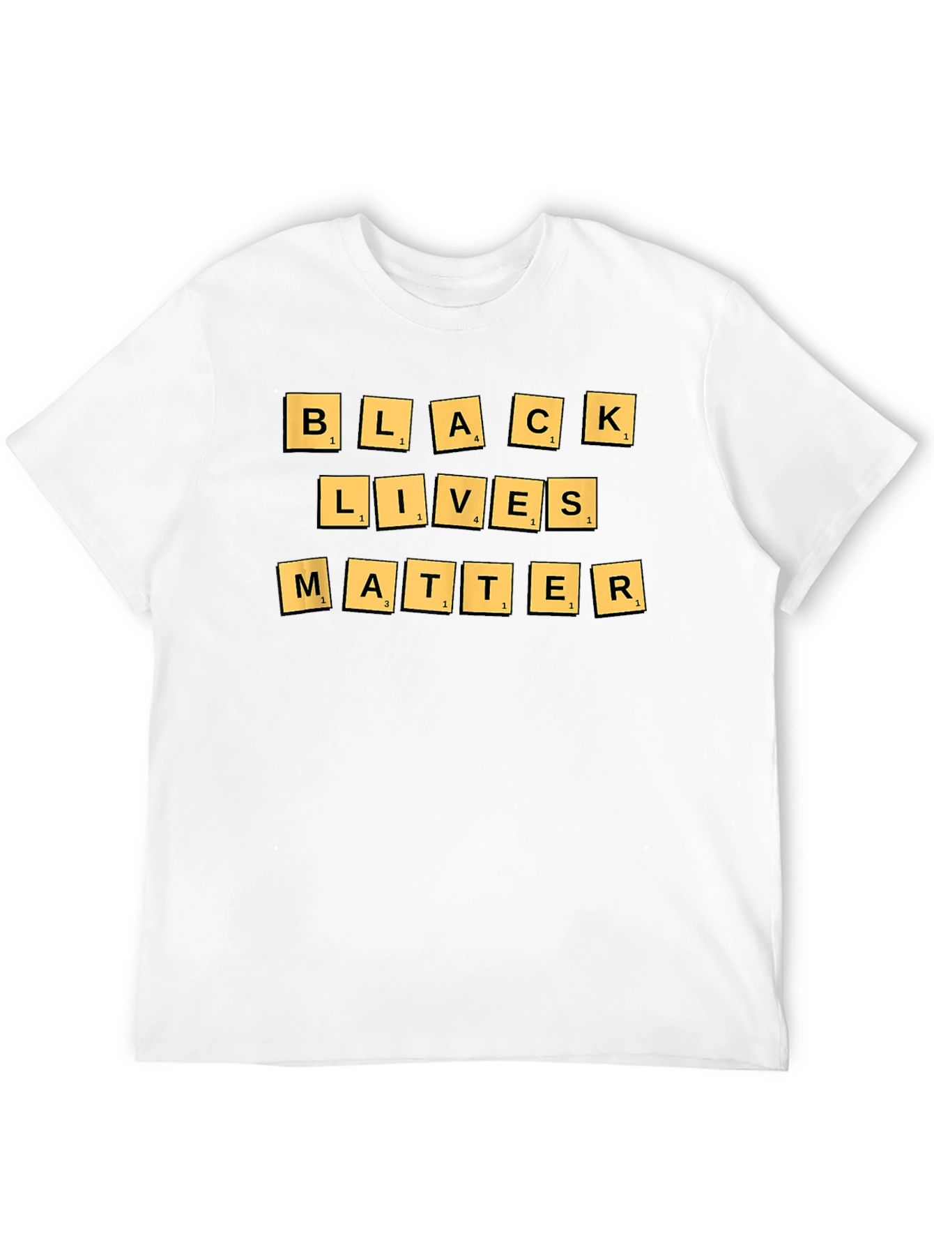 Black Lives Matter T-Shirt - BLM Scrabble Design