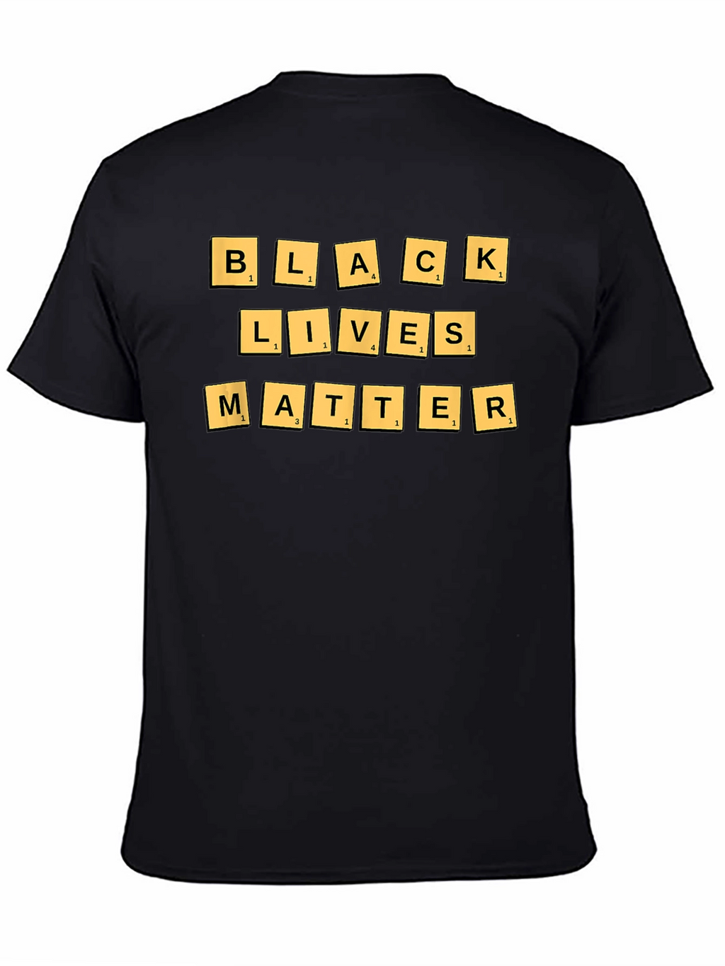 Black Lives Matter T-Shirt - BLM Scrabble Design