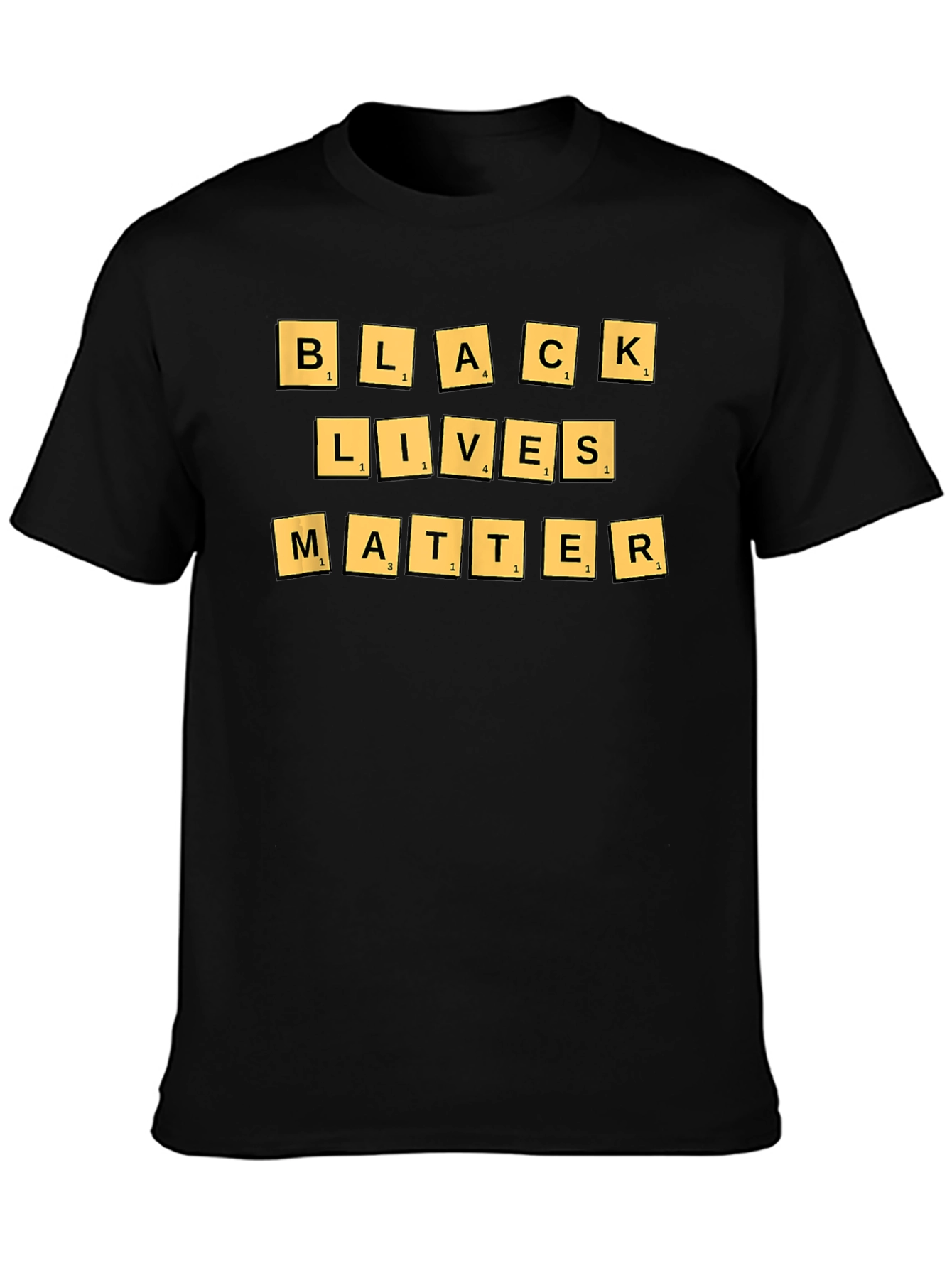 Black Lives Matter T-Shirt - BLM Scrabble Design