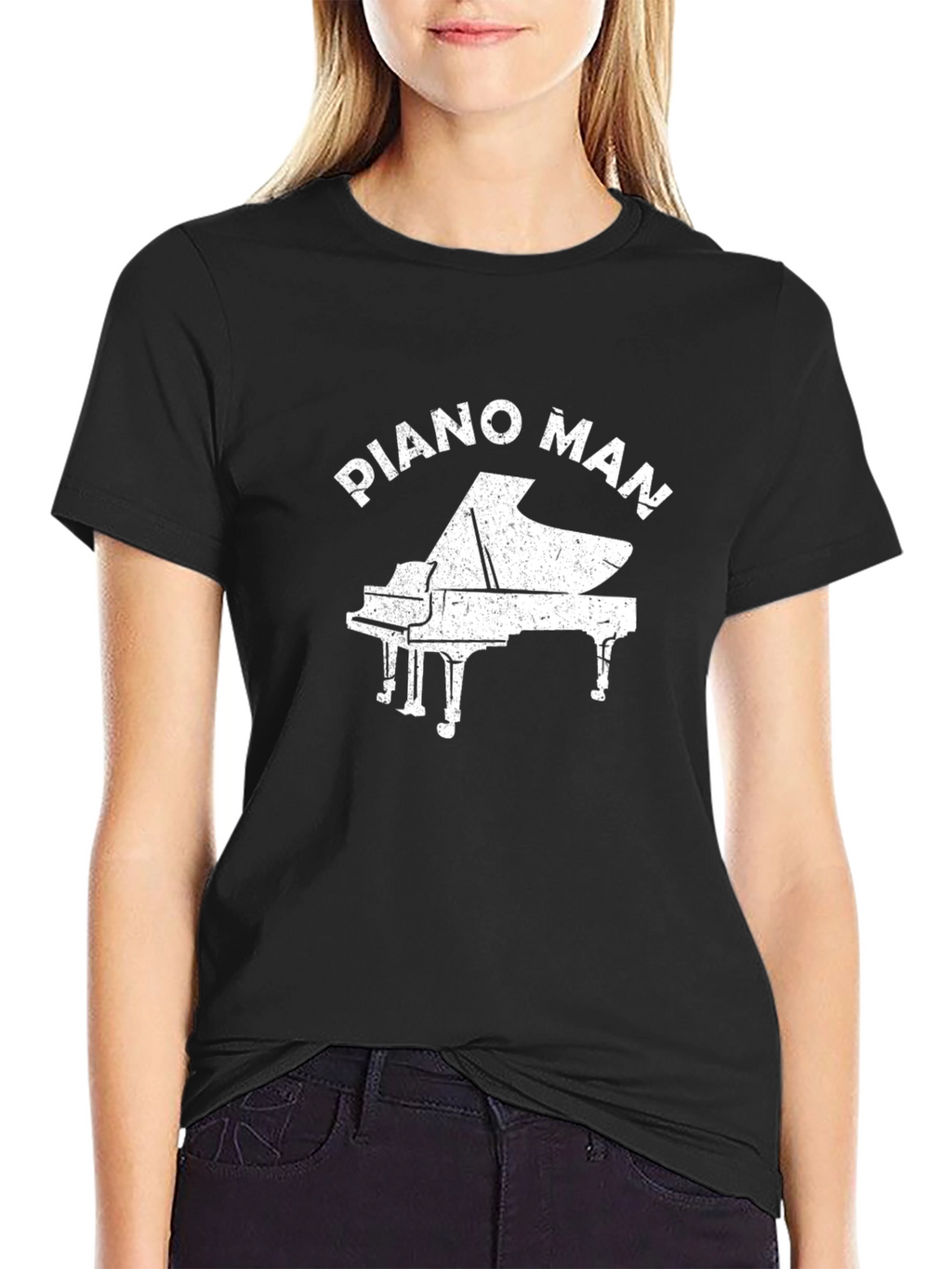 Piano Man Graphic Tee - Musician T-Shirt