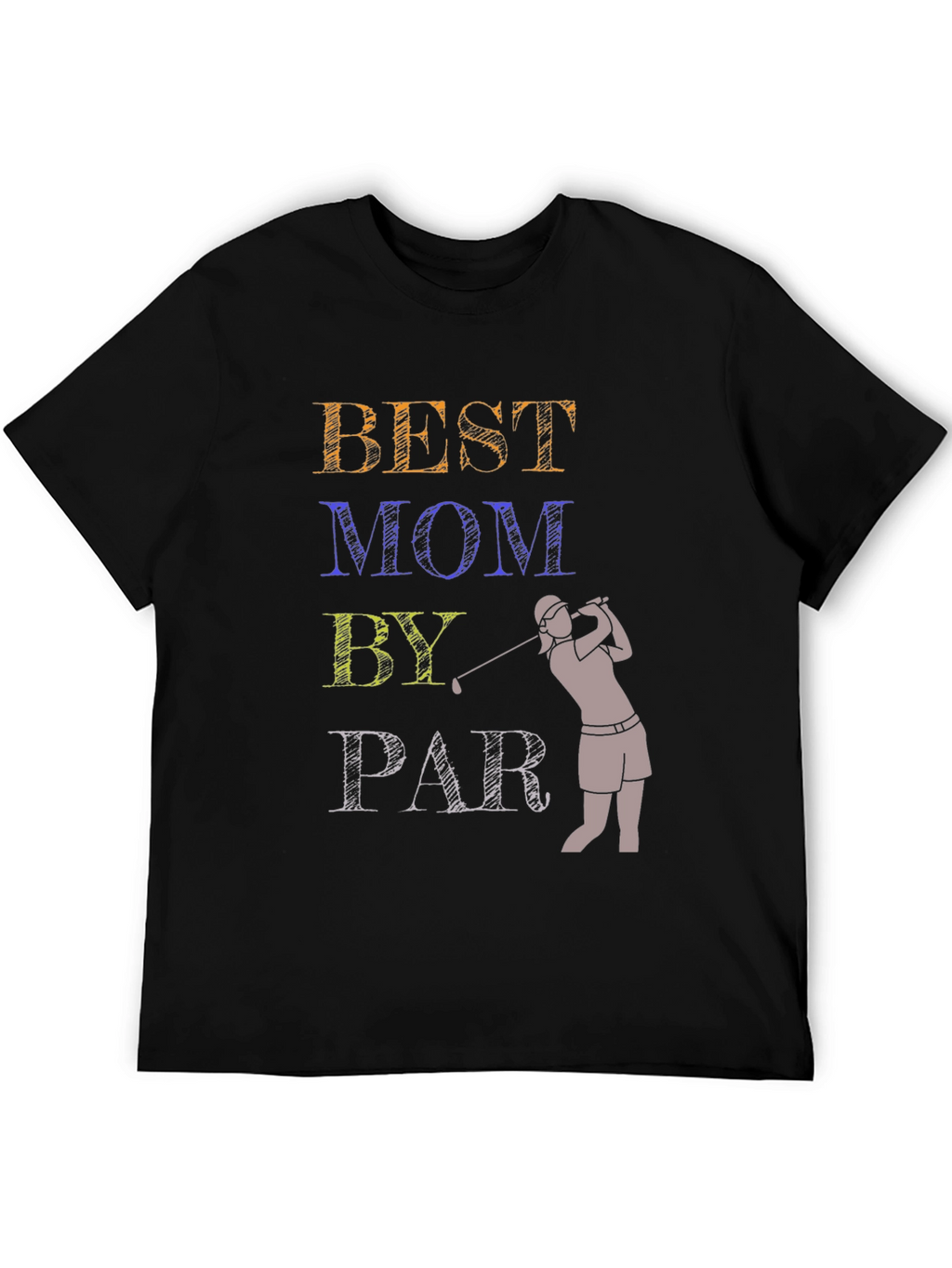 Best Mom By Par T-Shirt Golfing Gift Tee