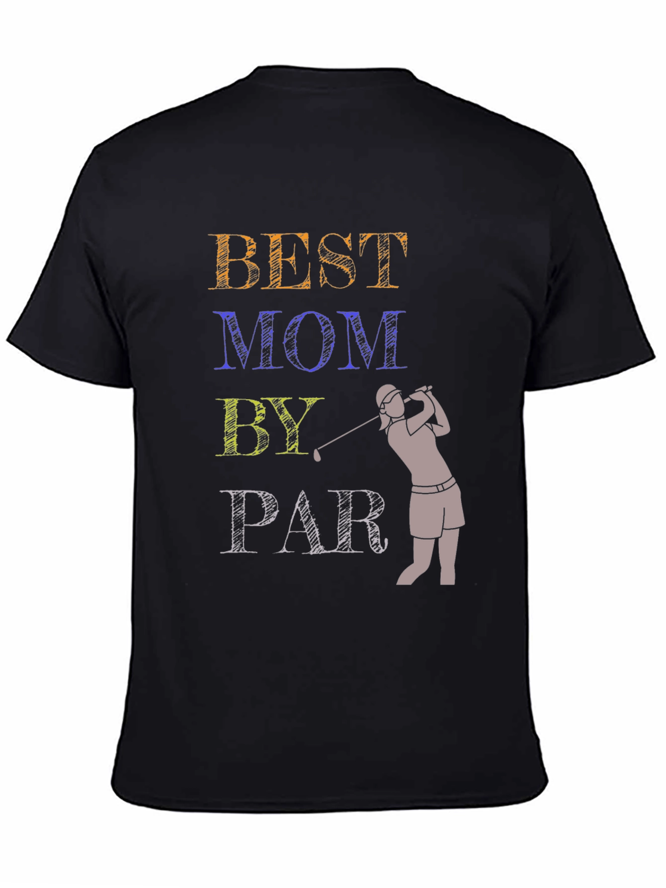 Best Mom By Par T-Shirt Golfing Gift Tee
