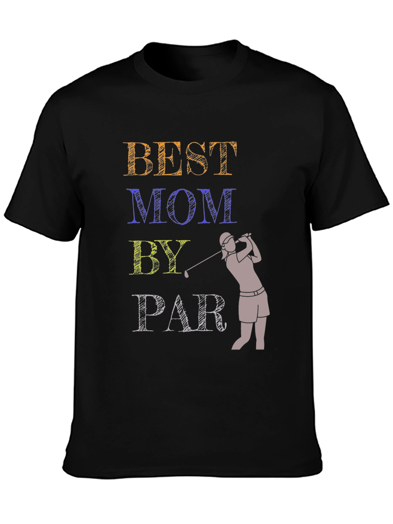 Best Mom By Par T-Shirt Golfing Gift Tee