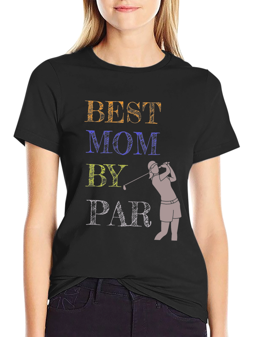 Best Mom By Par T-Shirt Golfing Gift Tee