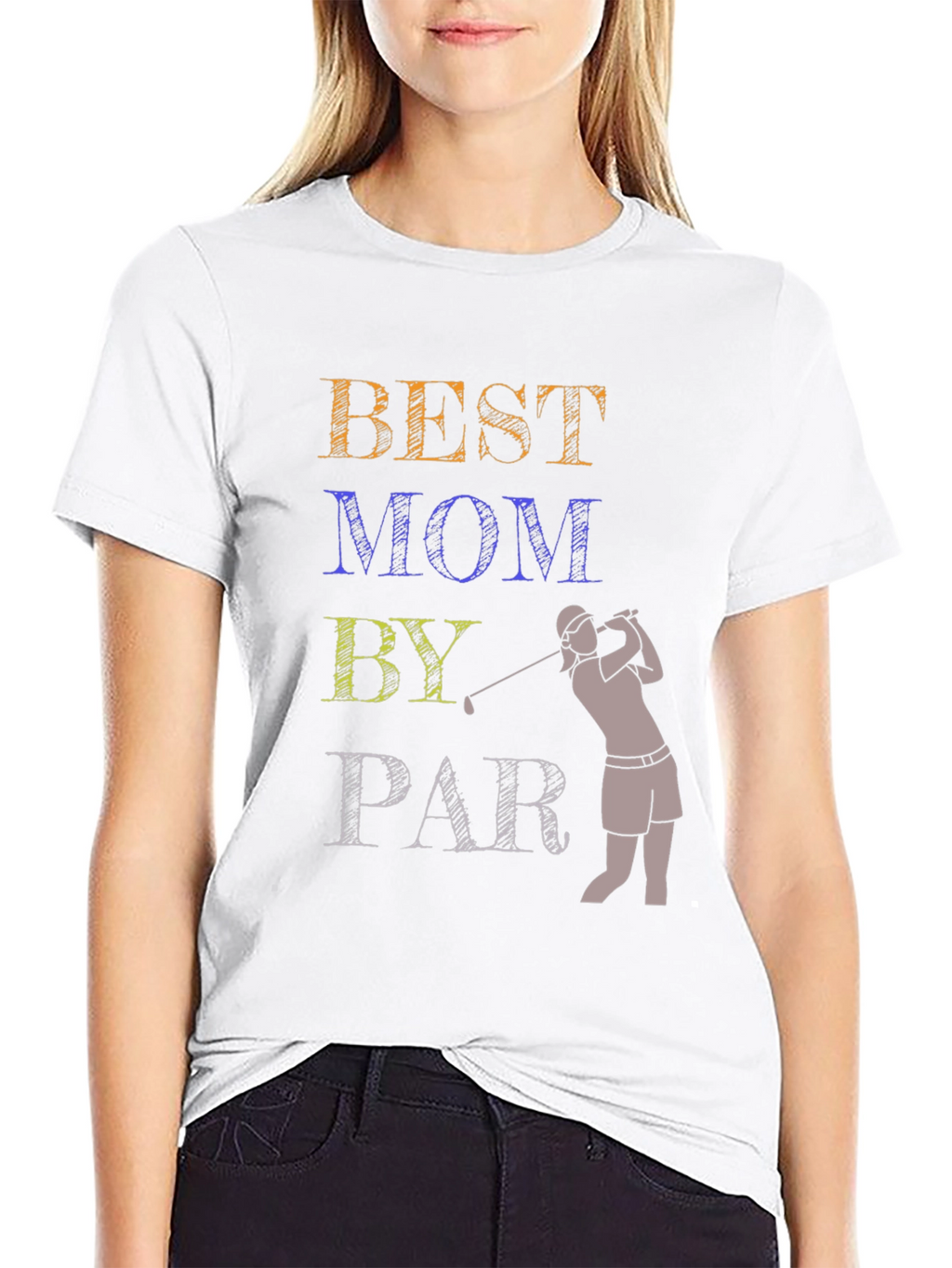 Best Mom By Par T-Shirt Golfing Gift Tee