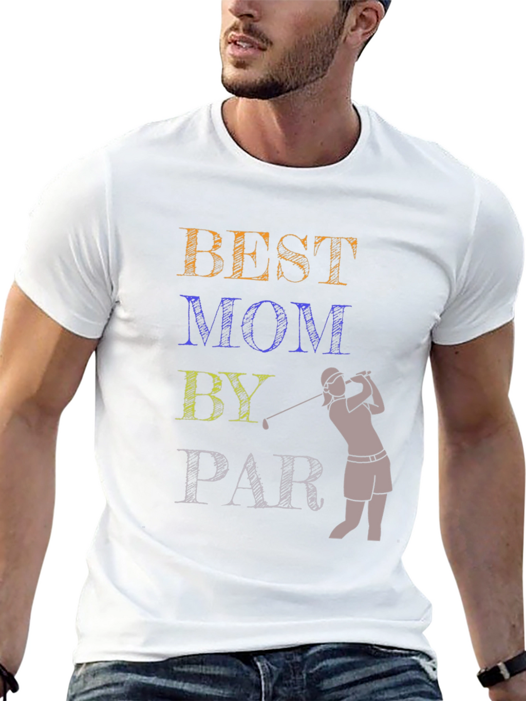 Best Mom By Par T-Shirt Golfing Gift Tee
