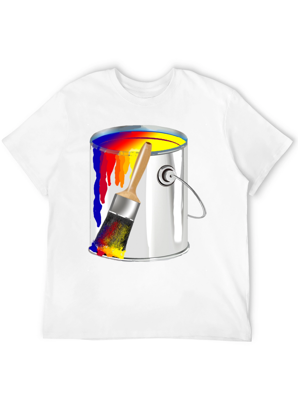 Paint Can & Brush Graphic T-Shirt