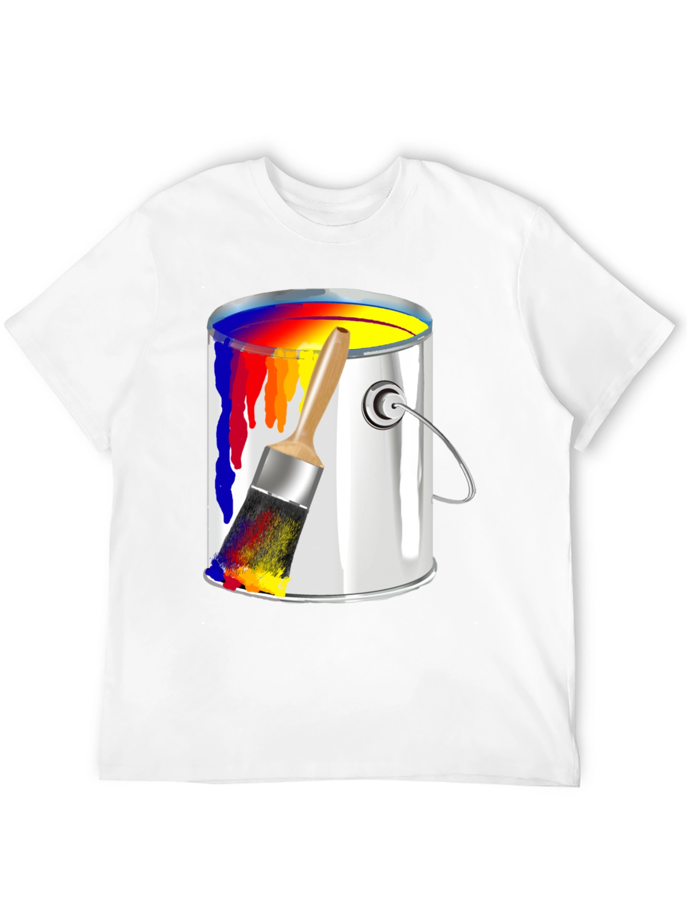 Paint Can & Brush Graphic T-Shirt