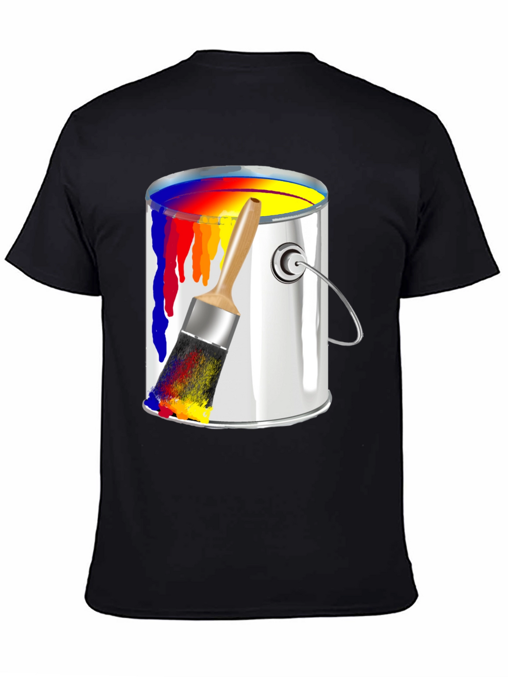 Paint Can & Brush Graphic T-Shirt