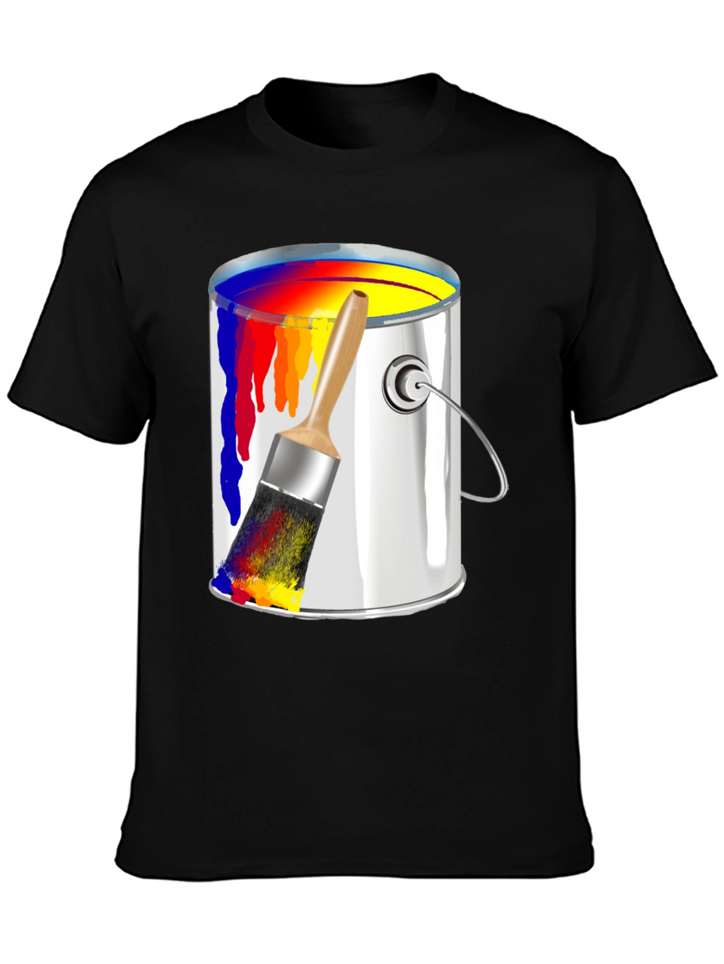Paint Can & Brush Graphic T-Shirt