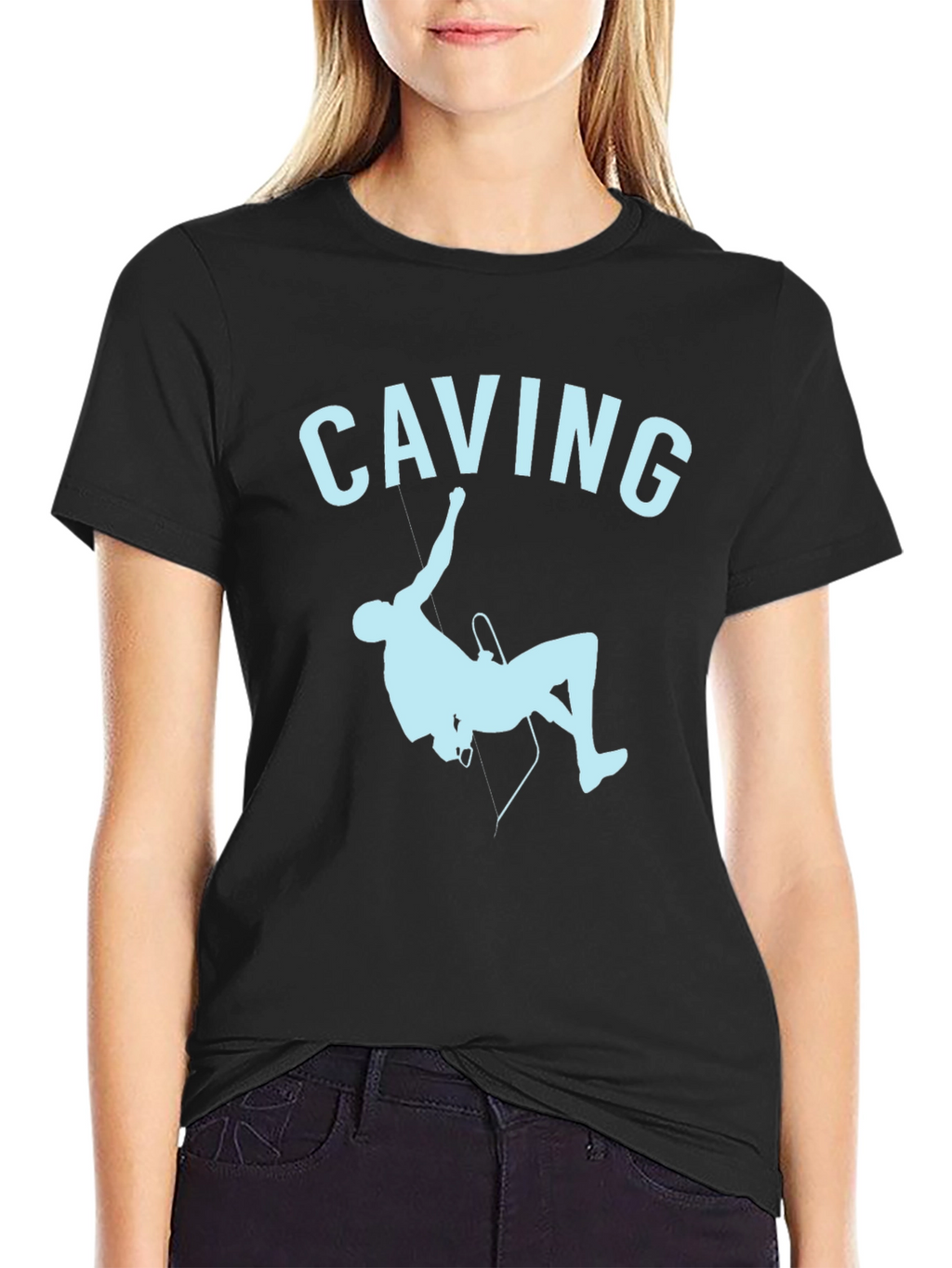 Caving Black T-Shirt