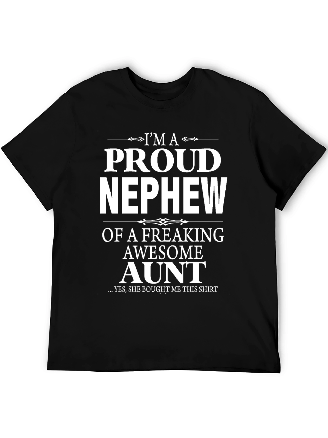 Proud Nephew Graphic T-Shirt - Awesome Aunt Gift