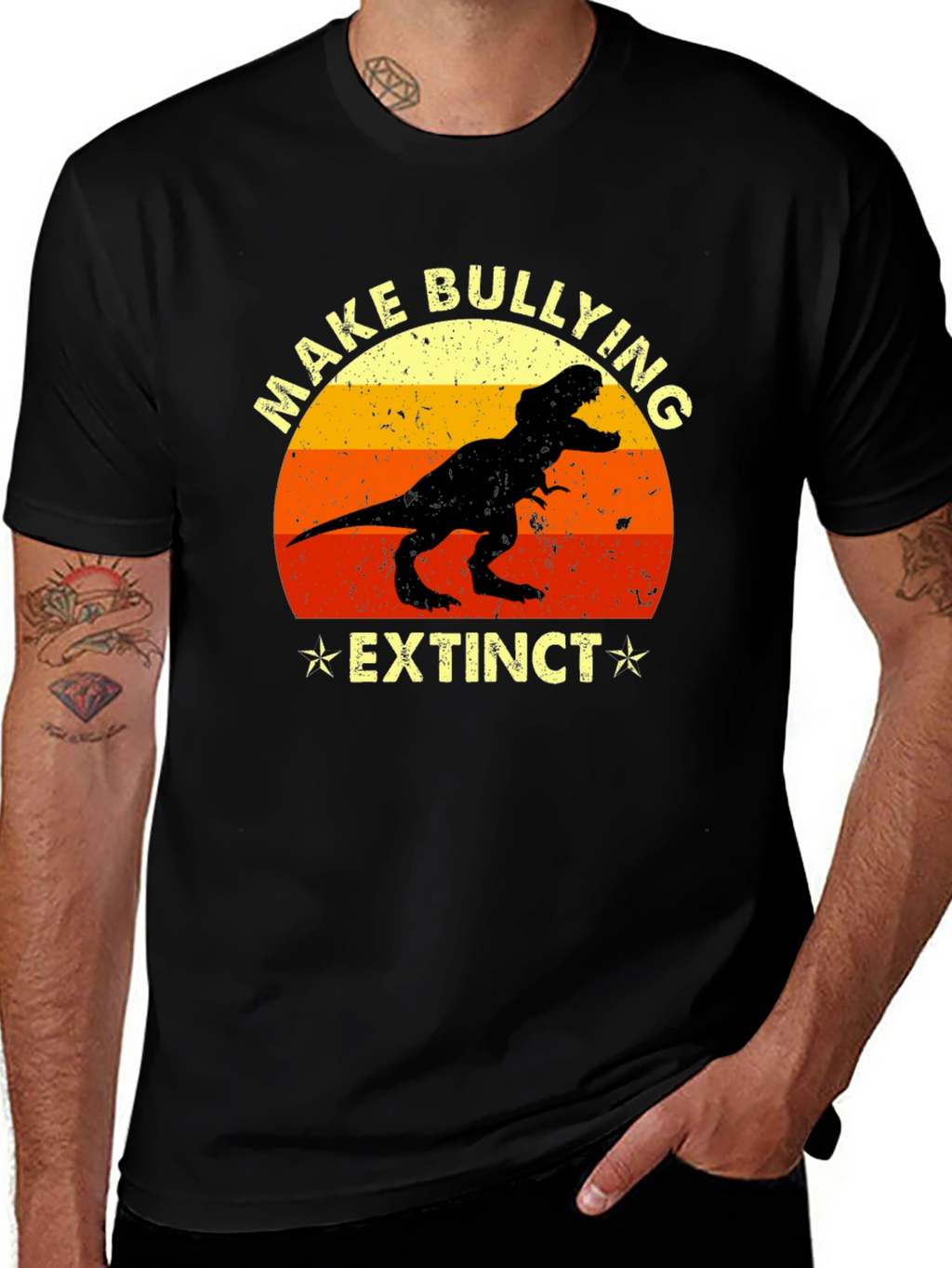 Make Bullying Extinct T-Rex Graphic Tee