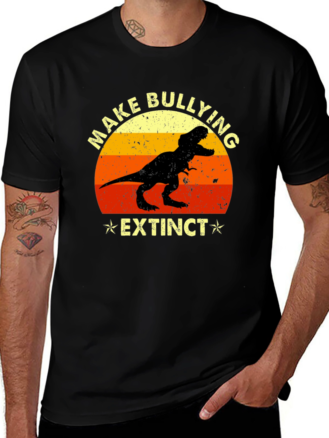 Make Bullying Extinct T-Rex Graphic Tee