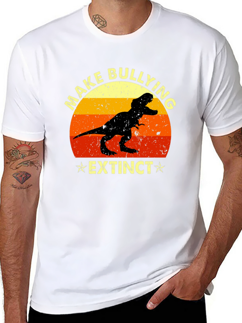 Make Bullying Extinct T-Rex Graphic Tee