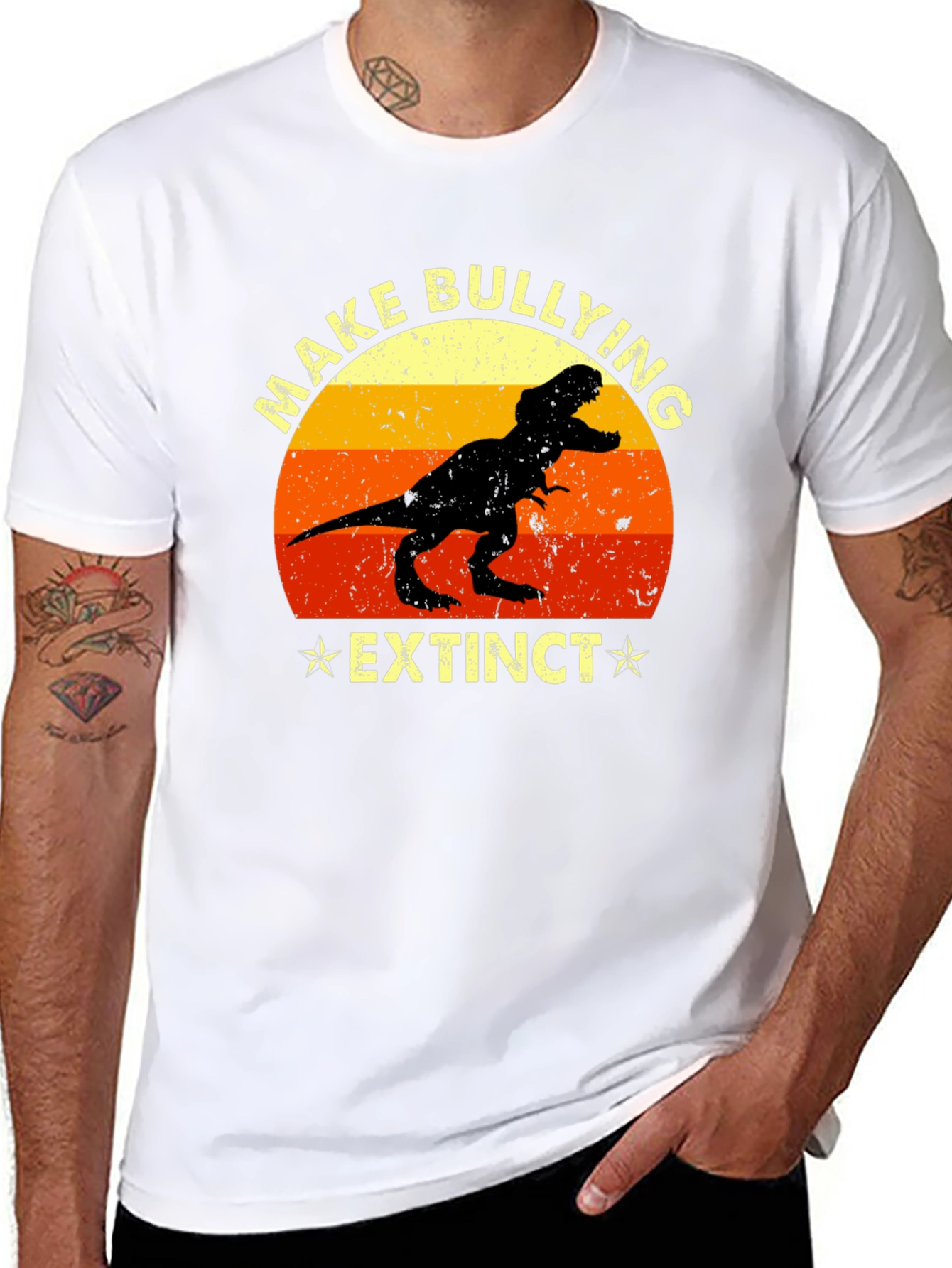 Make Bullying Extinct T-Rex Graphic Tee