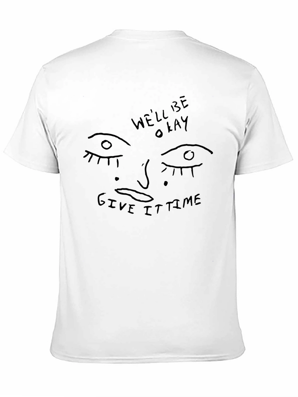 Unique Graphic Tee - Well Be Okay Black T-Shirt