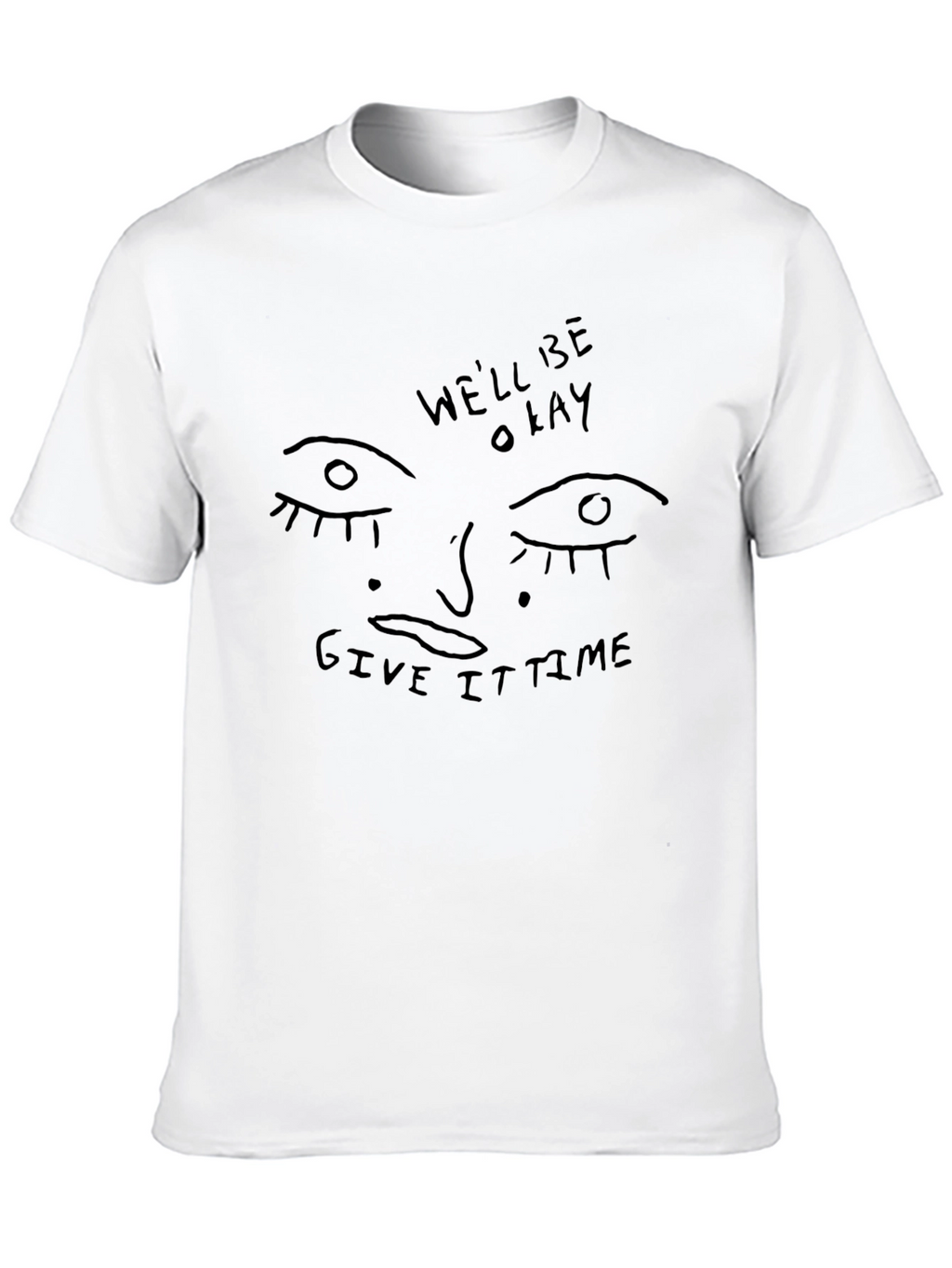 Unique Graphic Tee - Well Be Okay Black T-Shirt