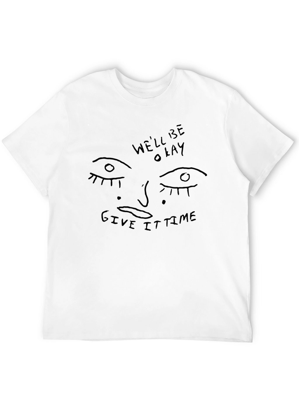 Unique Graphic Tee - Well Be Okay Black T-Shirt