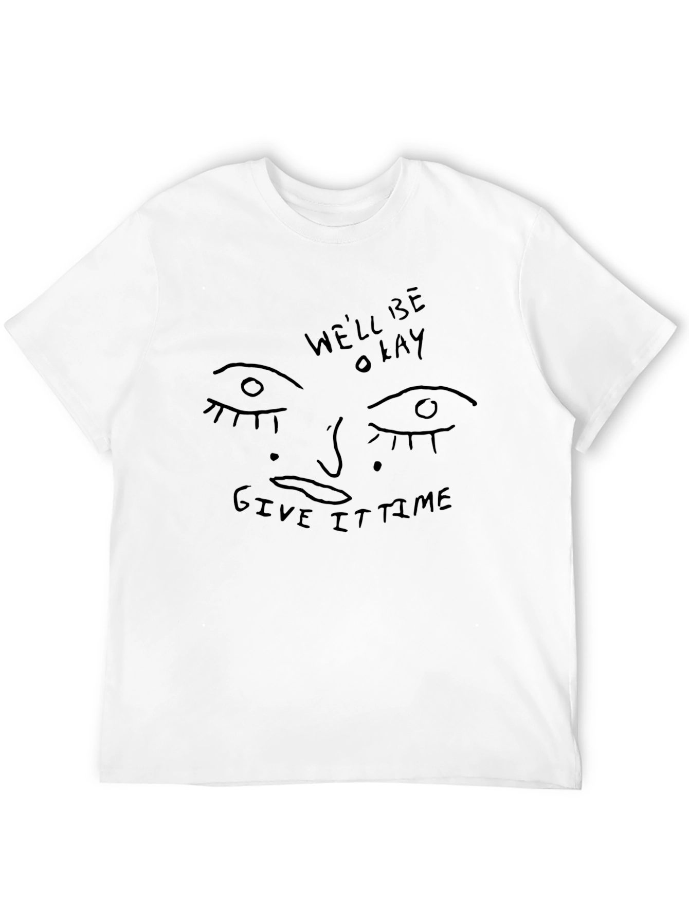Unique Graphic Tee - Well Be Okay Black T-Shirt