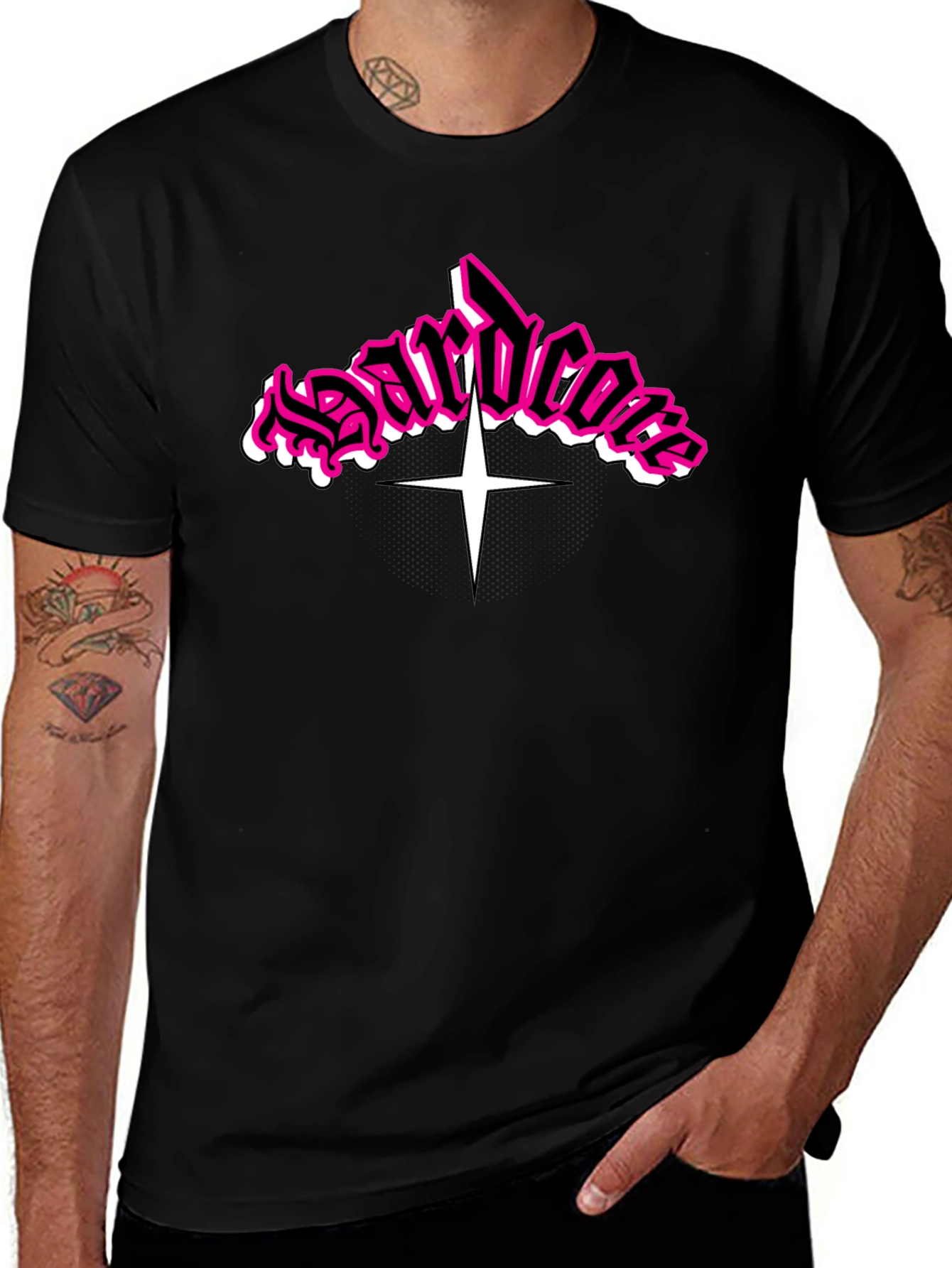 Hardcore T-Shirt Black with Graphic