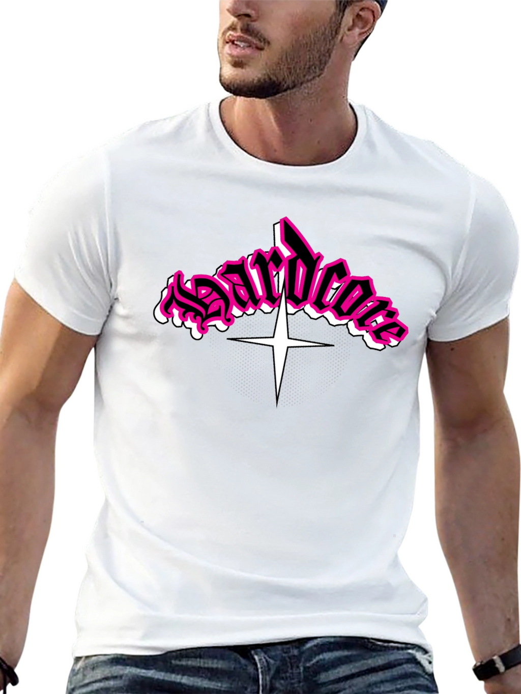 Hardcore T-Shirt Black with Graphic