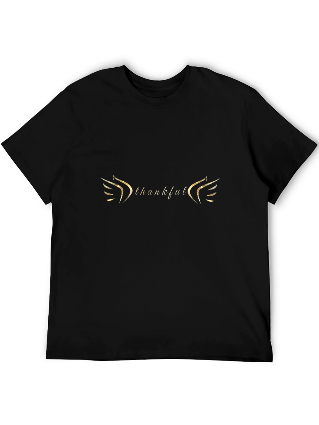 Thankful Graphic Print Crew Neck T-Shirt