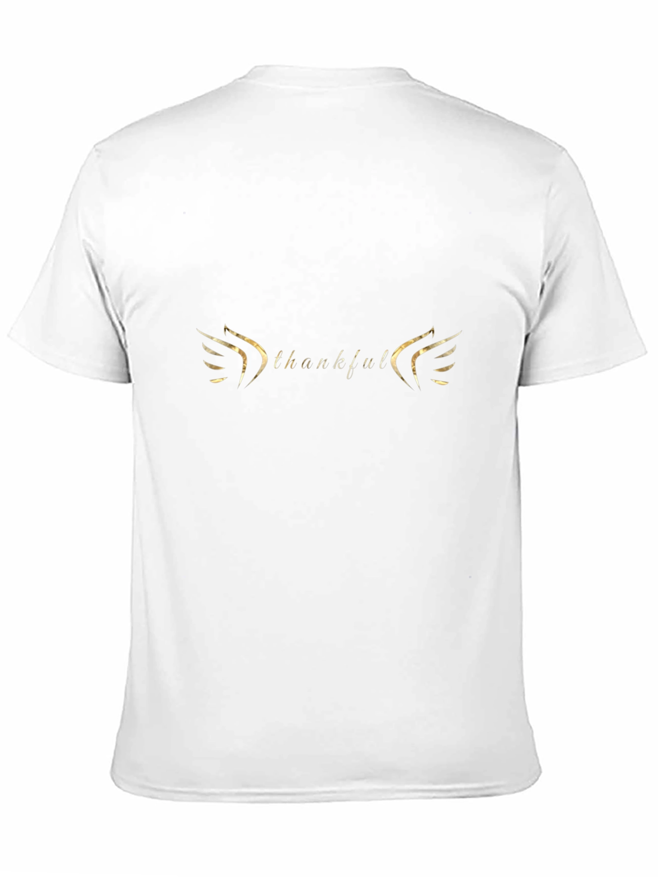 Thankful Graphic Print Crew Neck T-Shirt