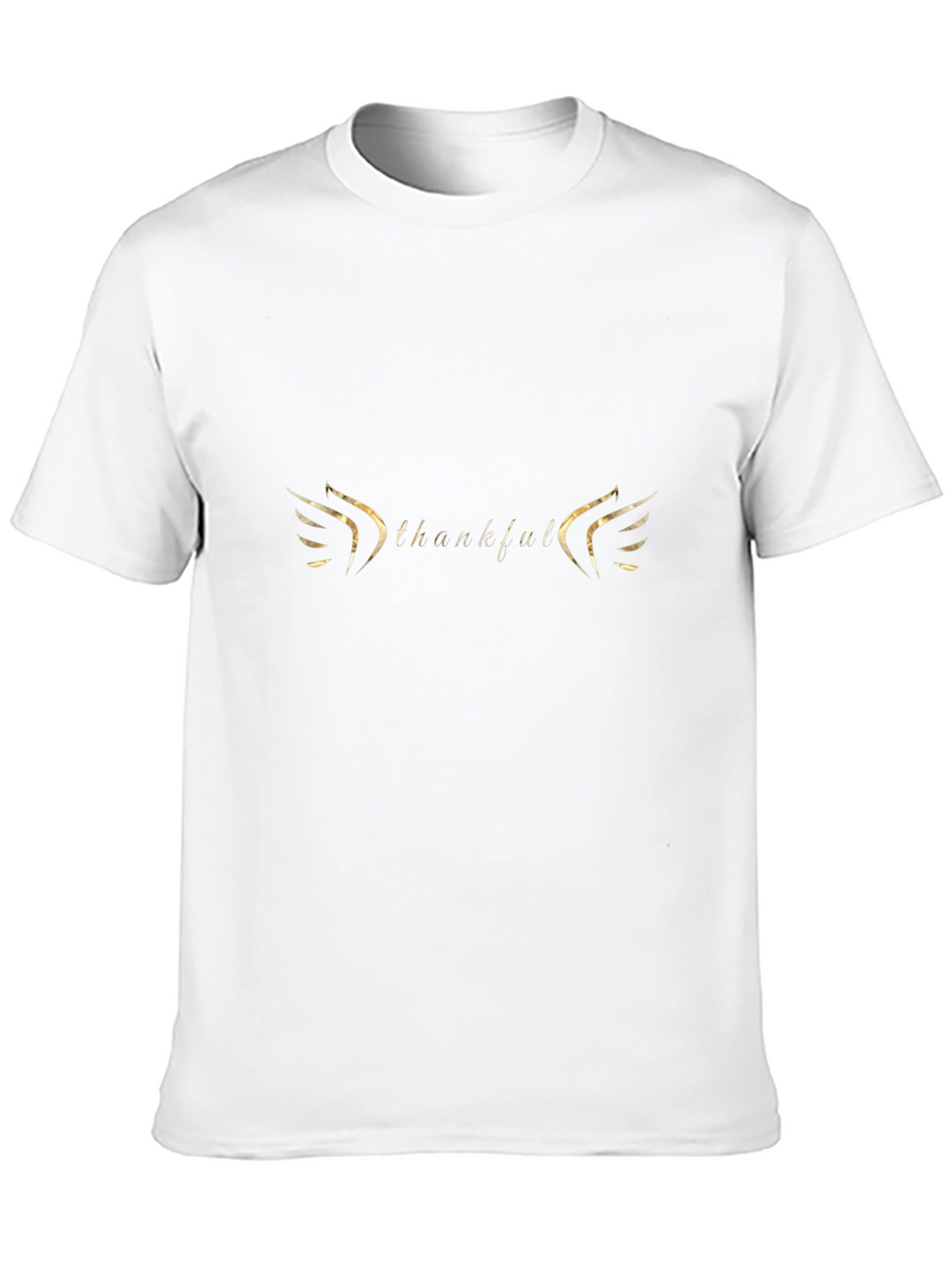 Thankful Graphic Print Crew Neck T-Shirt