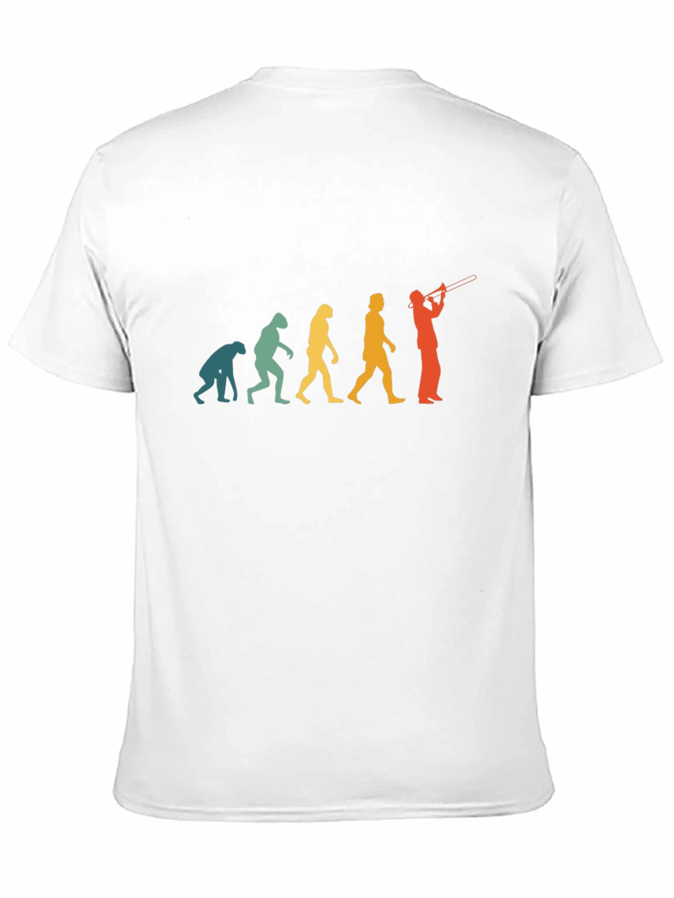 Evolution of Trombone Player Black T-Shirt