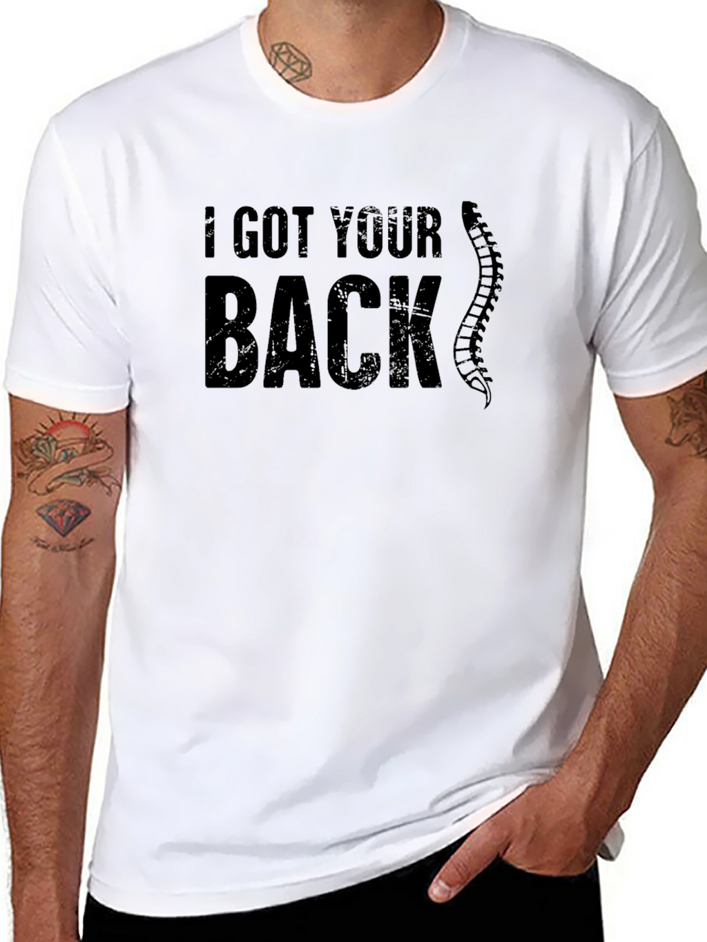 I Got Your Back Funny Chiropractic Spine T-Shirt