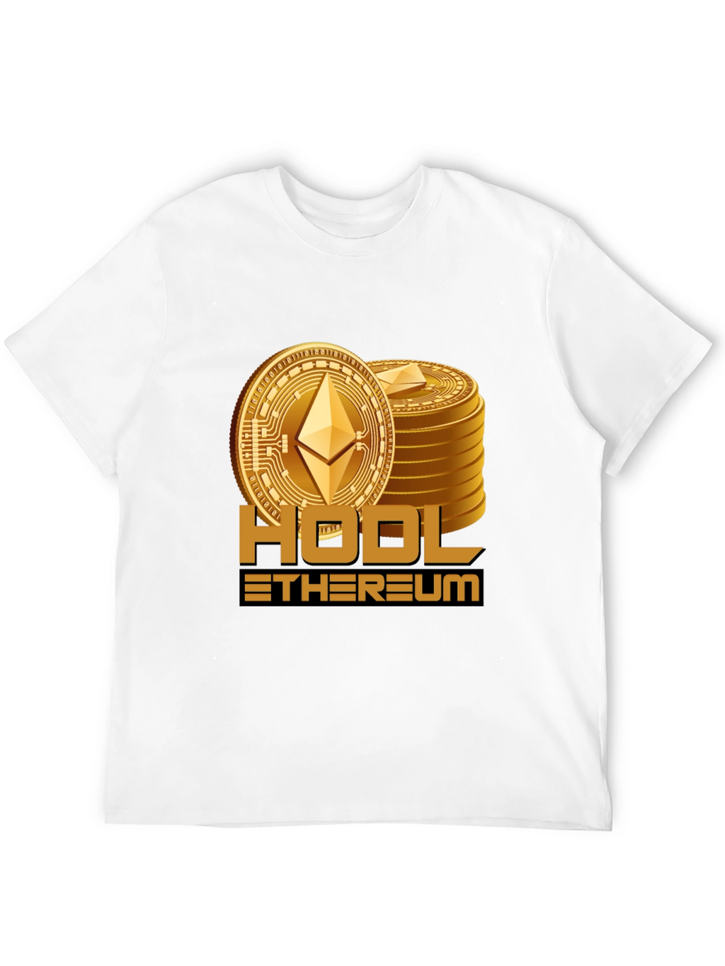 HODL Ethereum Black T-Shirt Crypto Investor Tee