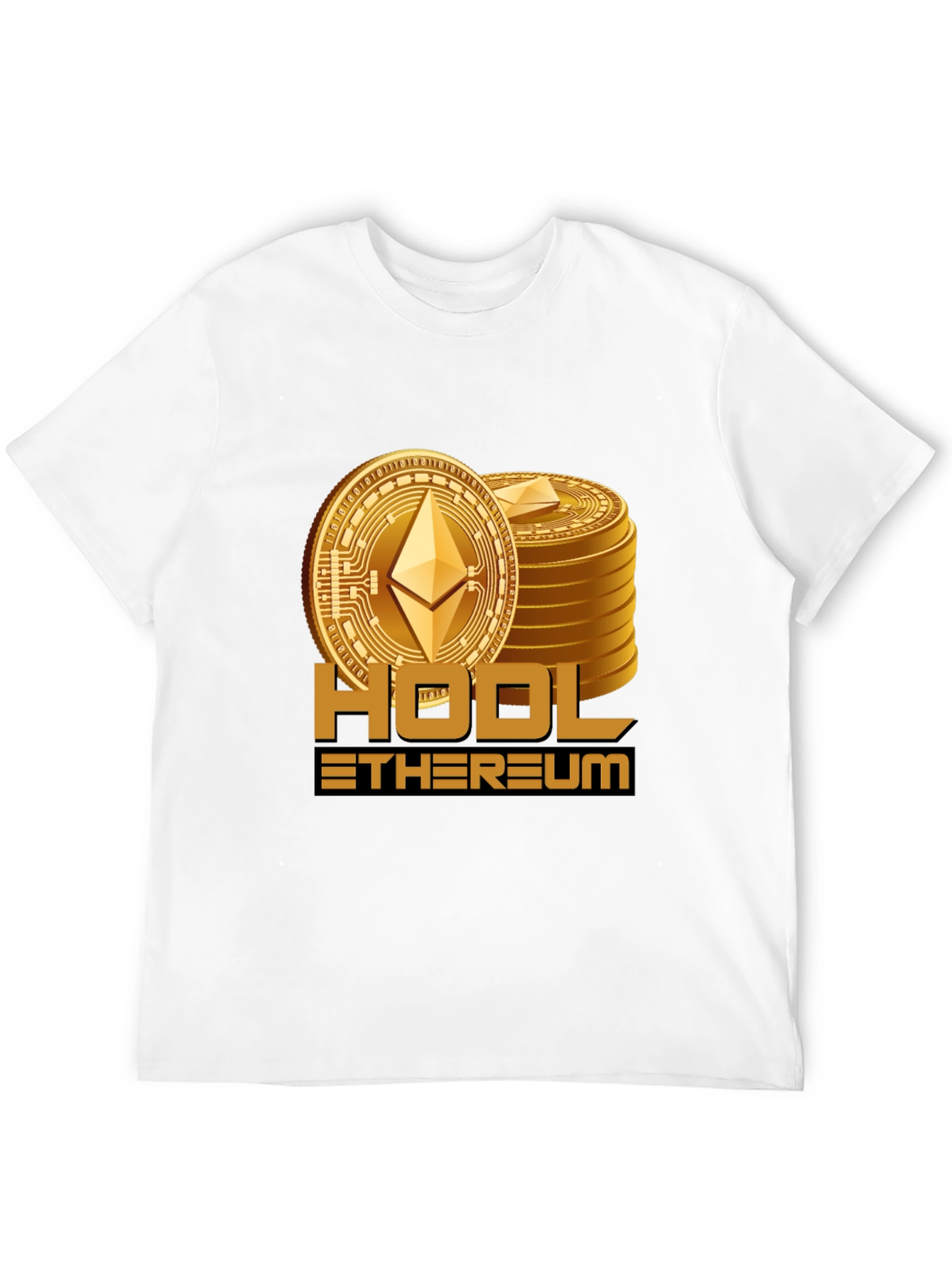 HODL Ethereum Black T-Shirt Crypto Investor Tee