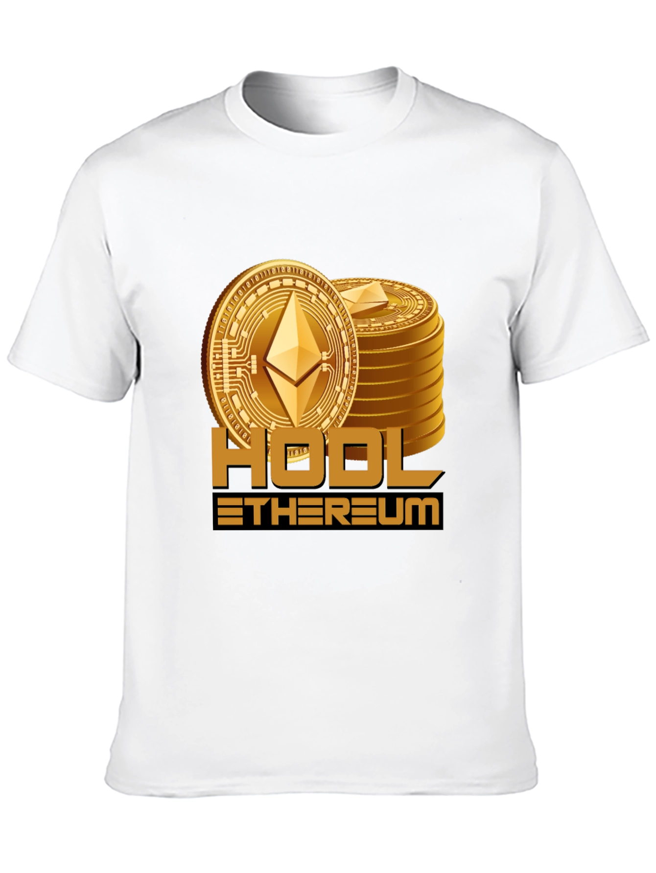 HODL Ethereum Black T-Shirt Crypto Investor Tee