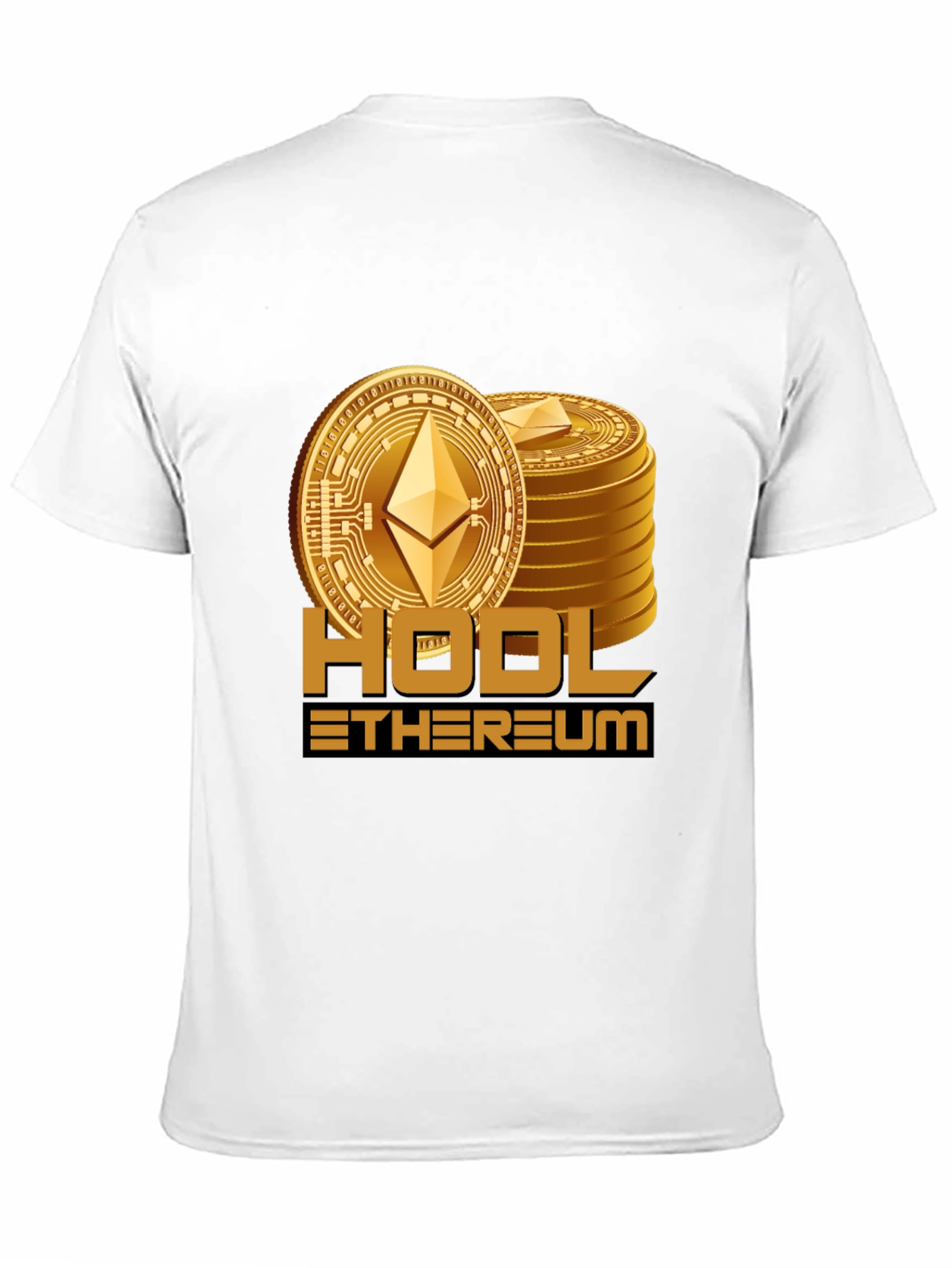 HODL Ethereum Black T-Shirt Crypto Investor Tee