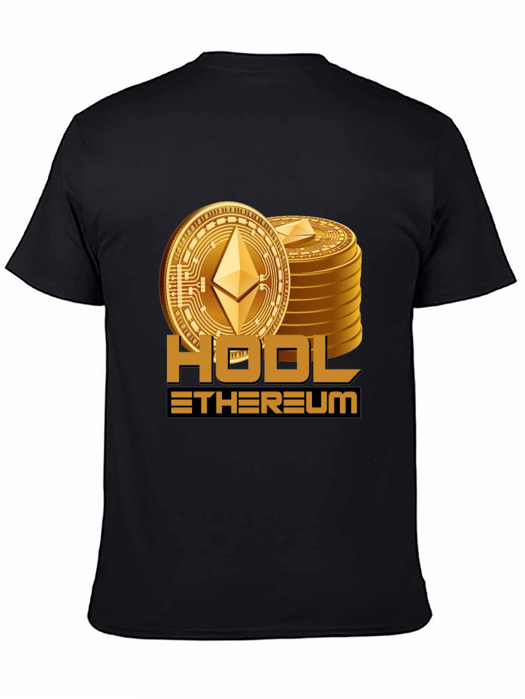 HODL Ethereum Black T-Shirt Crypto Investor Tee