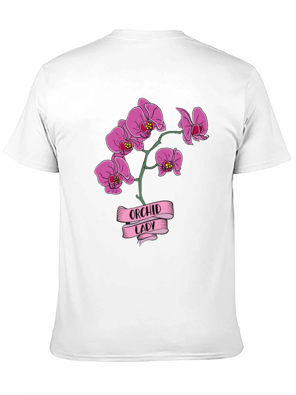 Orchid Lady Graphic Tee - Floral Design