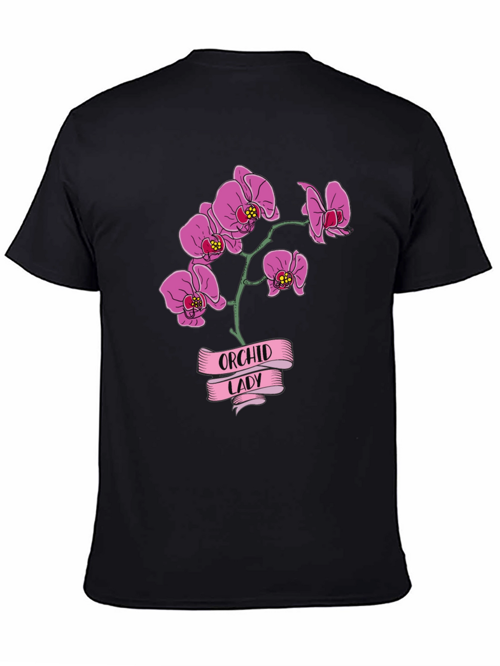 Orchid Lady Graphic Tee - Floral Design