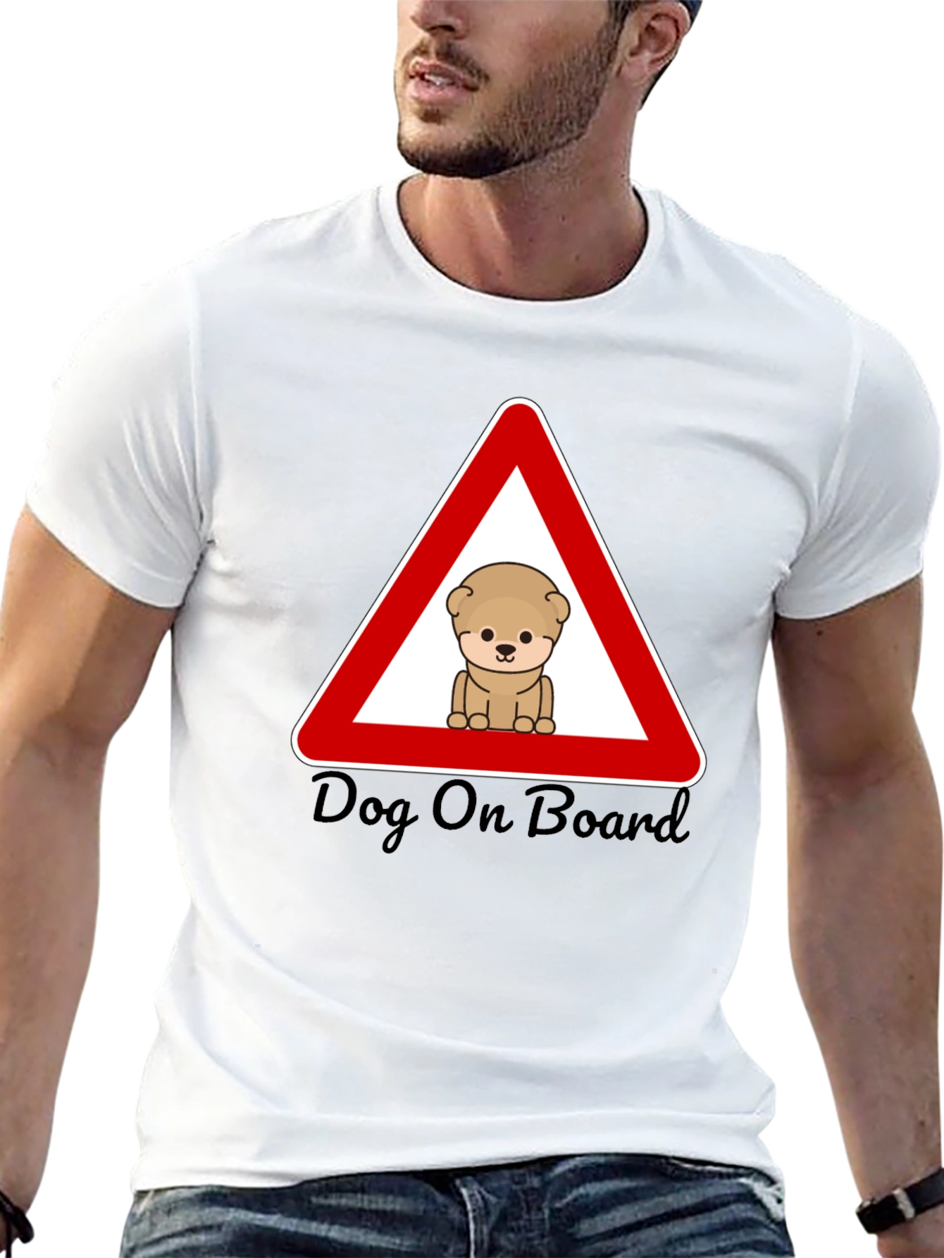 Dog On Board Graphic T-Shirt